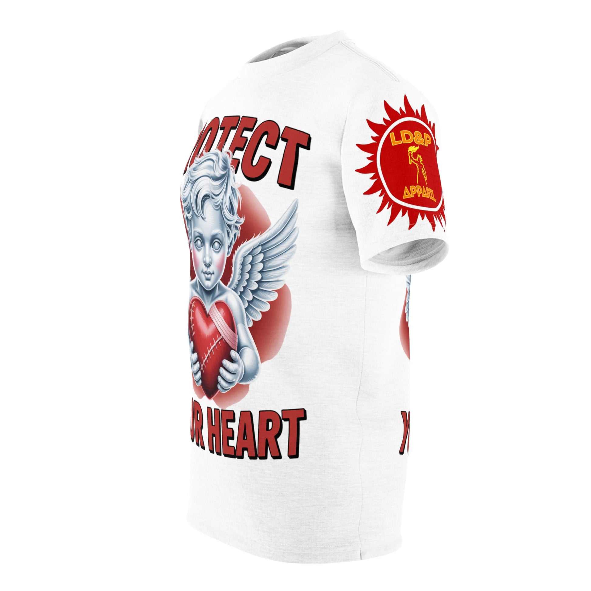 White Unisex Tee - 'protect your heart' LD&P Apparel Design