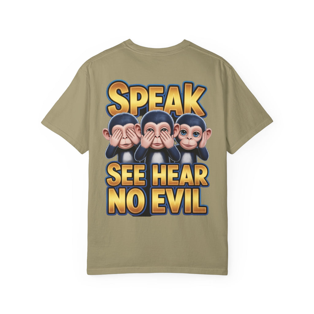 Graphic T-Shirt Speak See Hear No Evil design #2