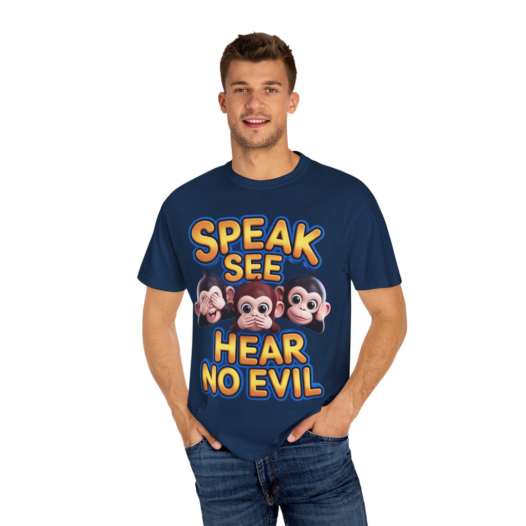Graphic T-Shirt Speak See Hear No Evil