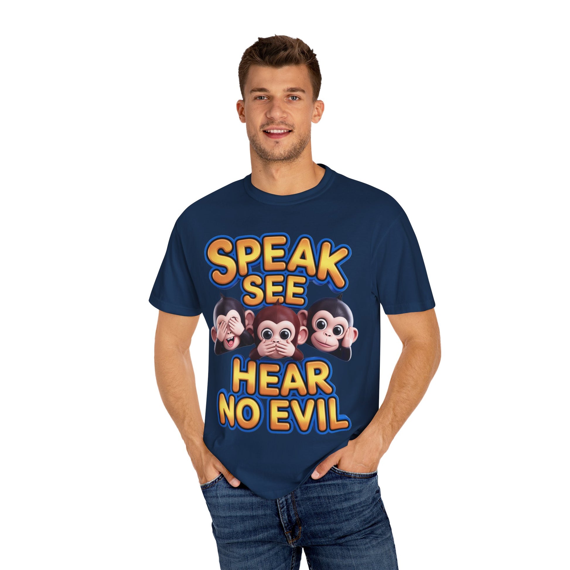 Graphic T-Shirt Speak See Hear No Evil