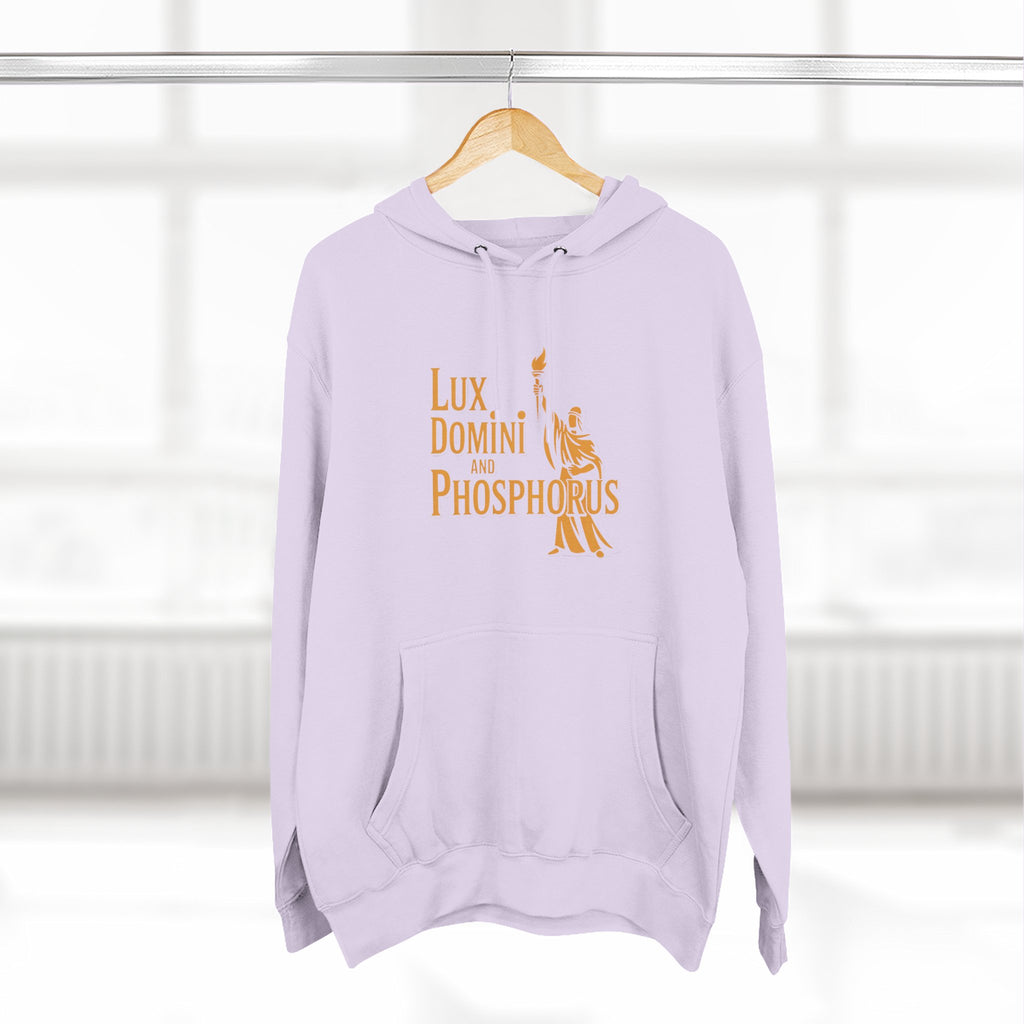 Fleece Hoodie Lux Domini and Phosphorus Apparel Design