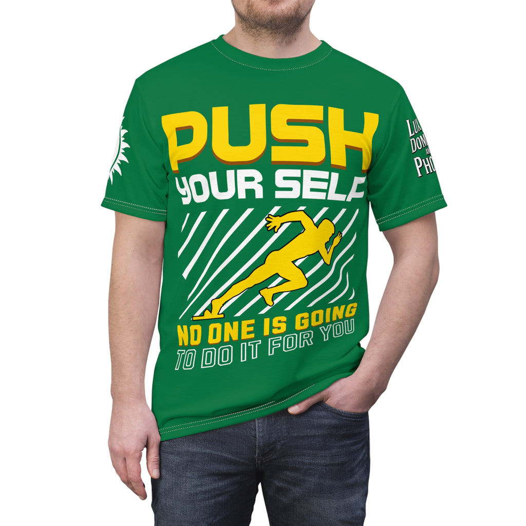 Push Yourself Graphic Tee LD&P APPAREL DESIGN Green
