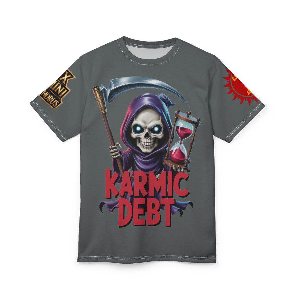 Karmic Debt Graphic Tee — LD&P Apparel Dark Grey