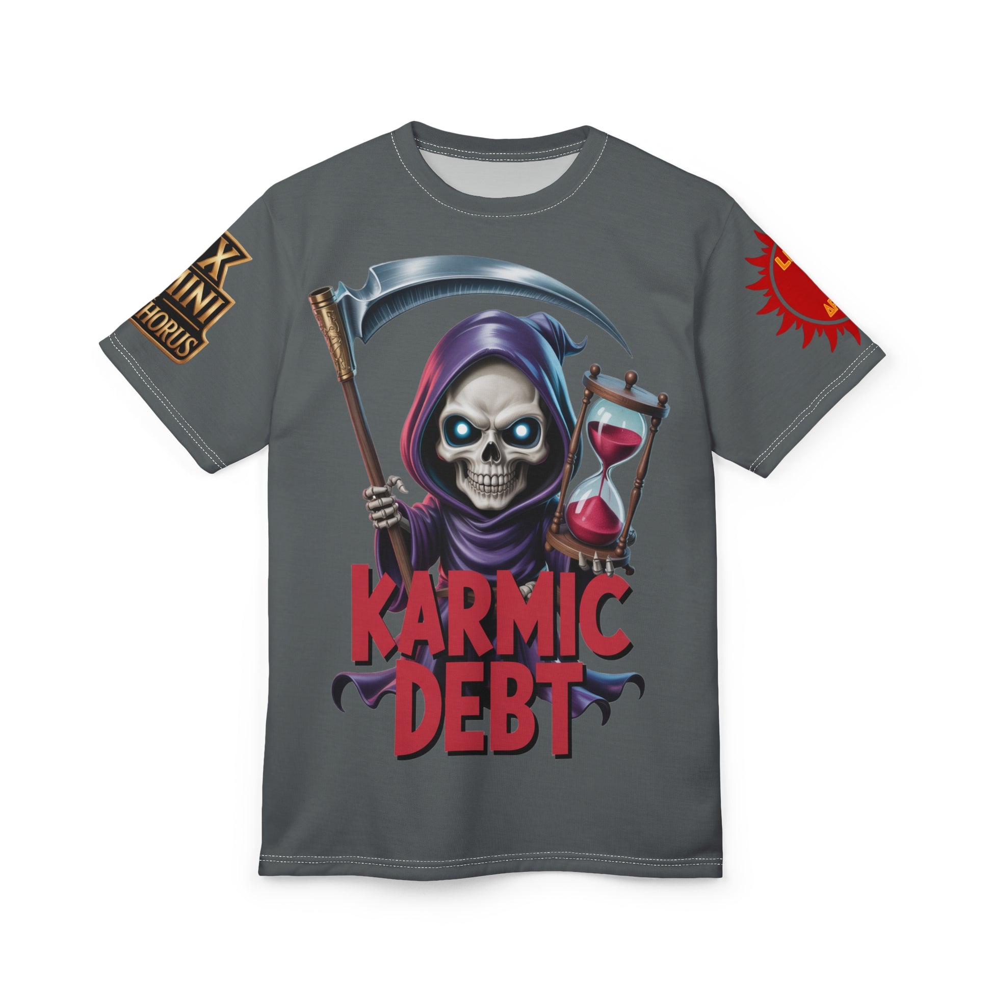 Karmic Debt Graphic Tee — LD&P Apparel Dark Grey