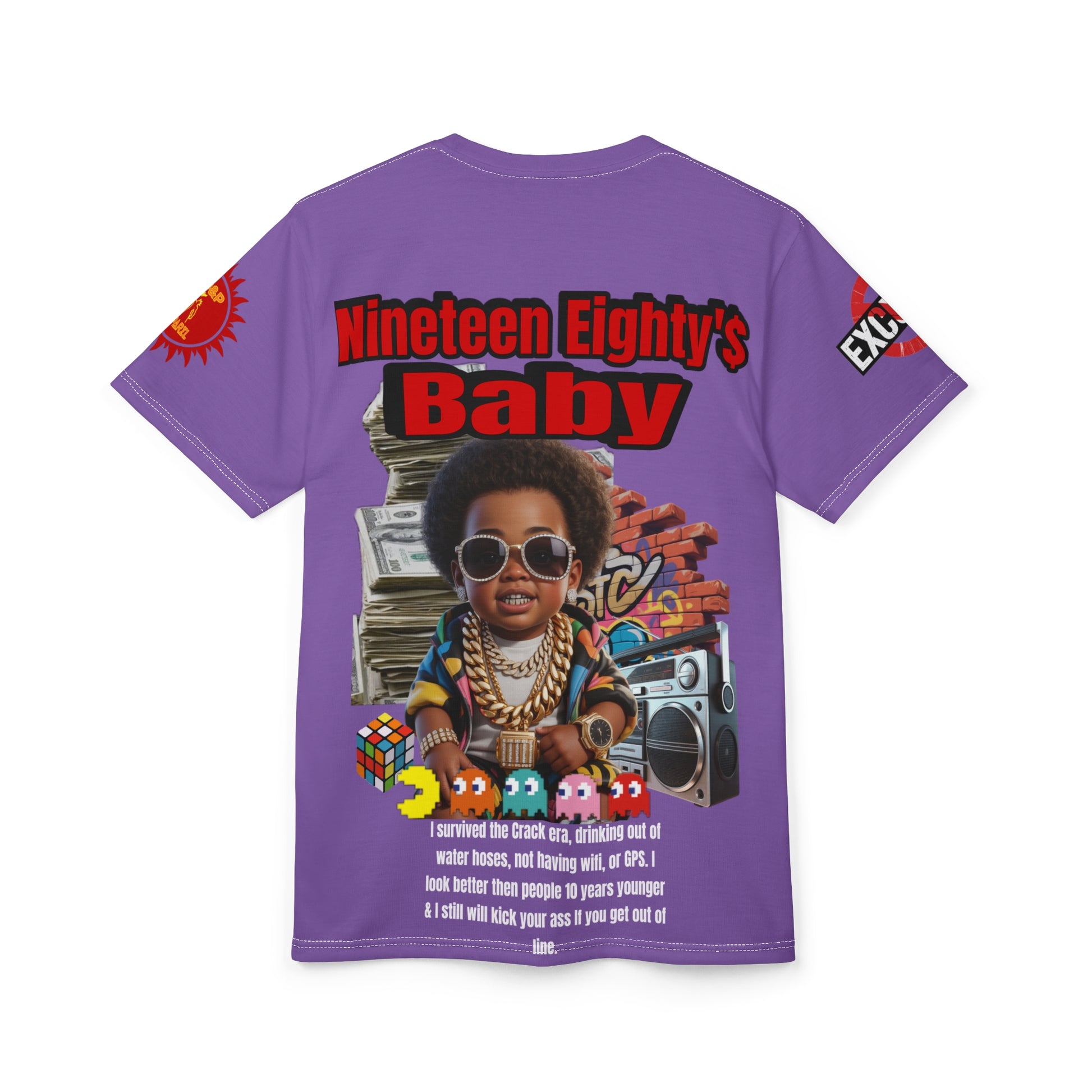 Nineteen Eighty's Baby Graphic Tee LD&P APPAREL Light Purple