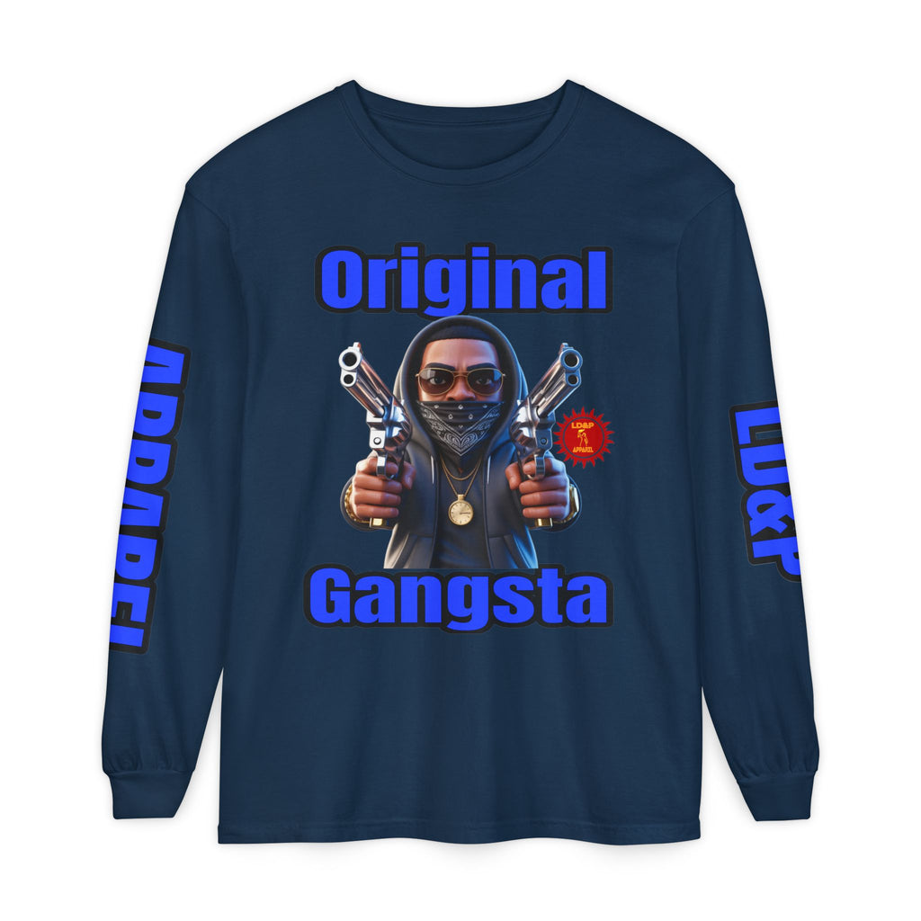 Long Sleeve T-Shirt Original Gangsta LD&amp;P Apparel Design