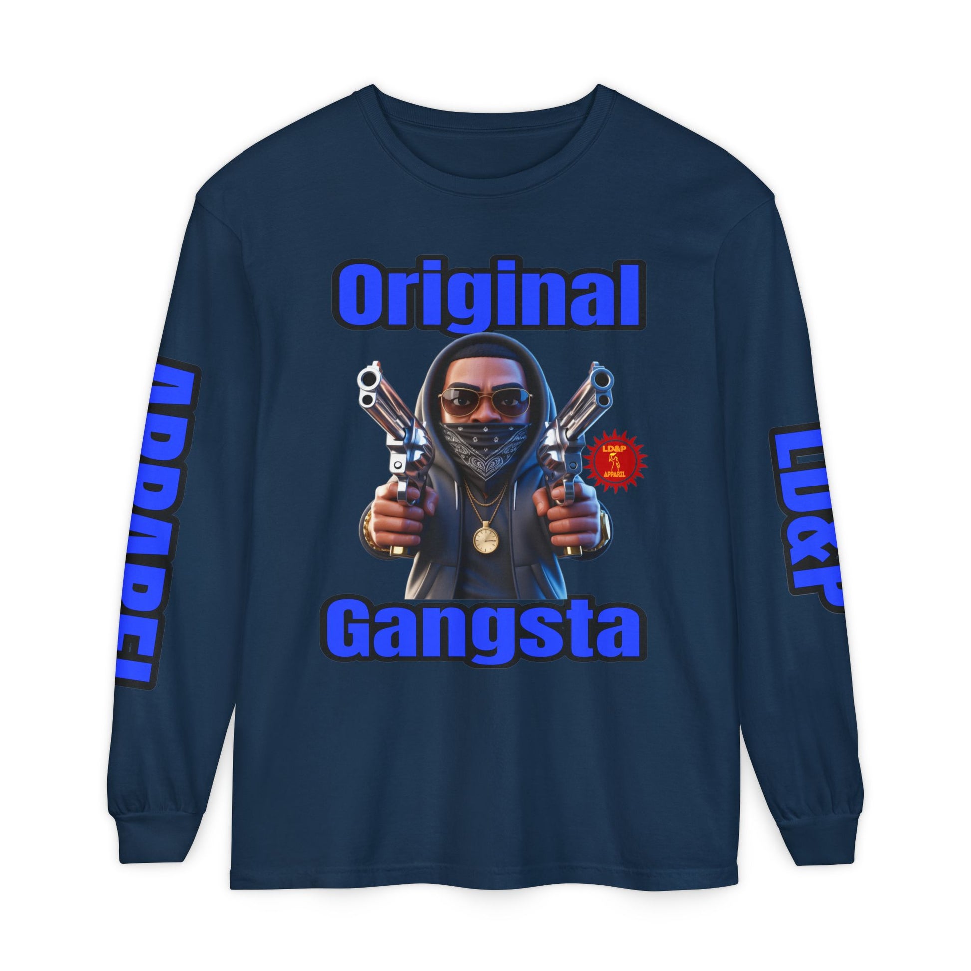 Long Sleeve T-Shirt Original Gangsta LD&amp;P Apparel Design