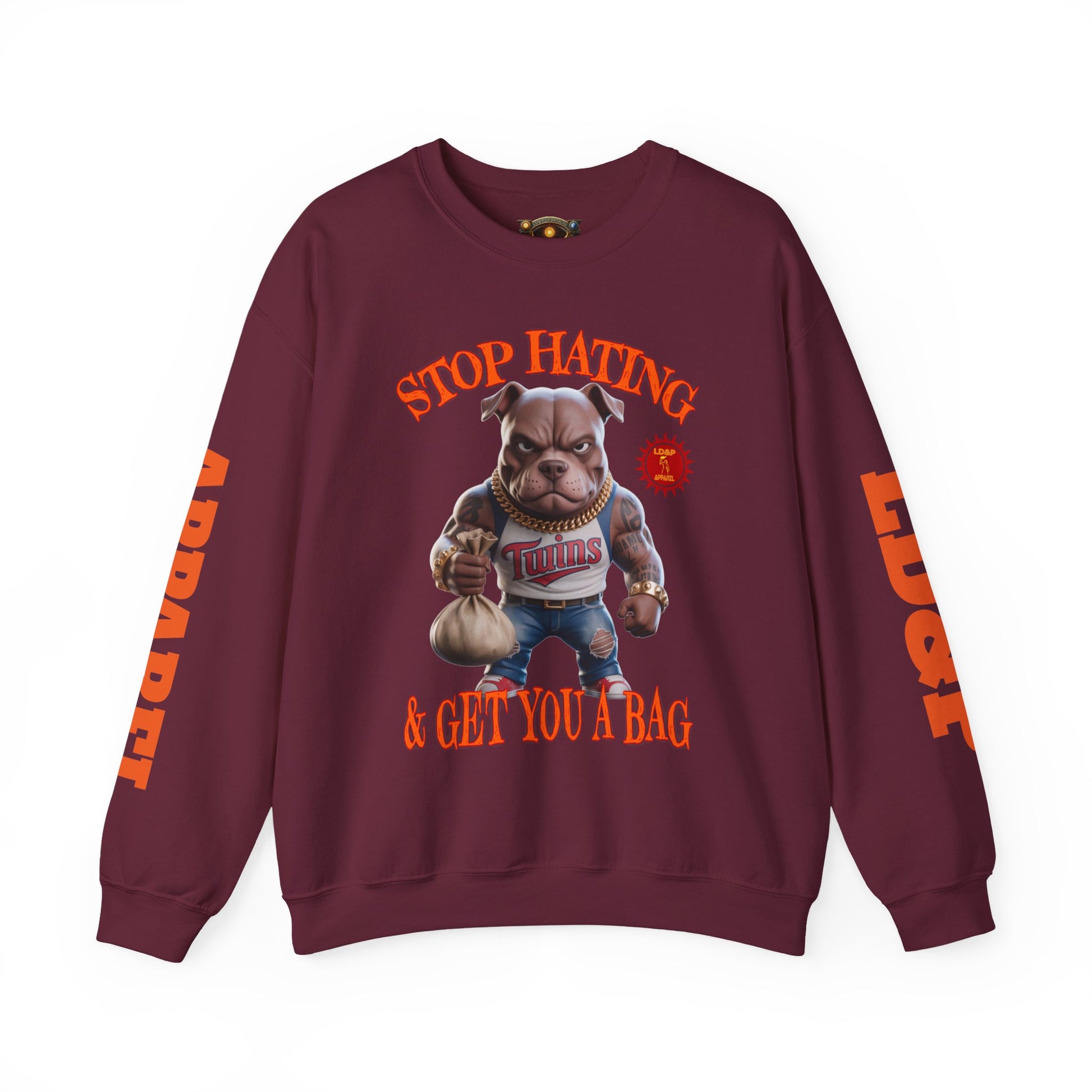 Unisex Sweatshirt Stop Hating LD&P Apparel Design
