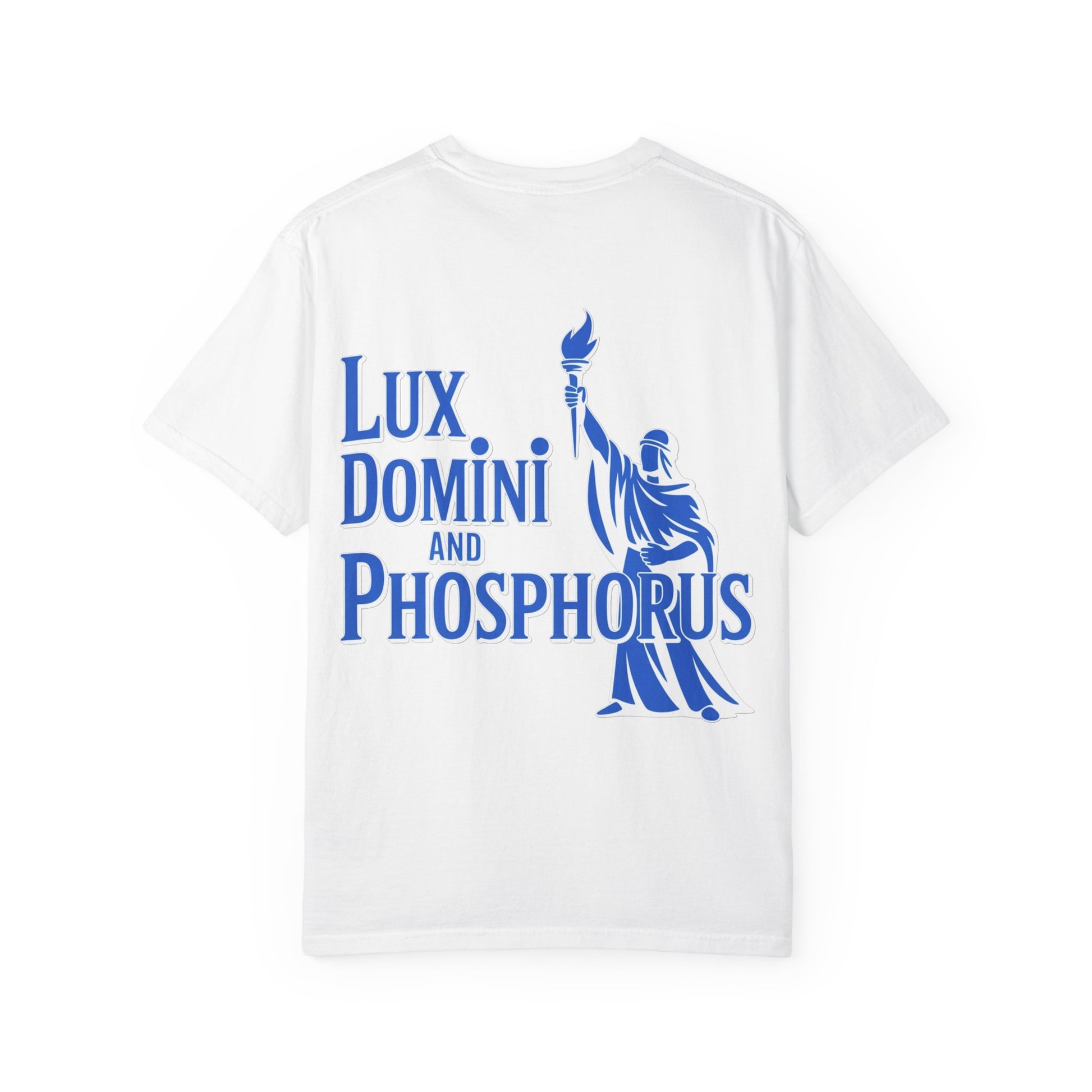 Unisex T-shirt Lux Domini and Phosphorus Zodiac Wheel Design