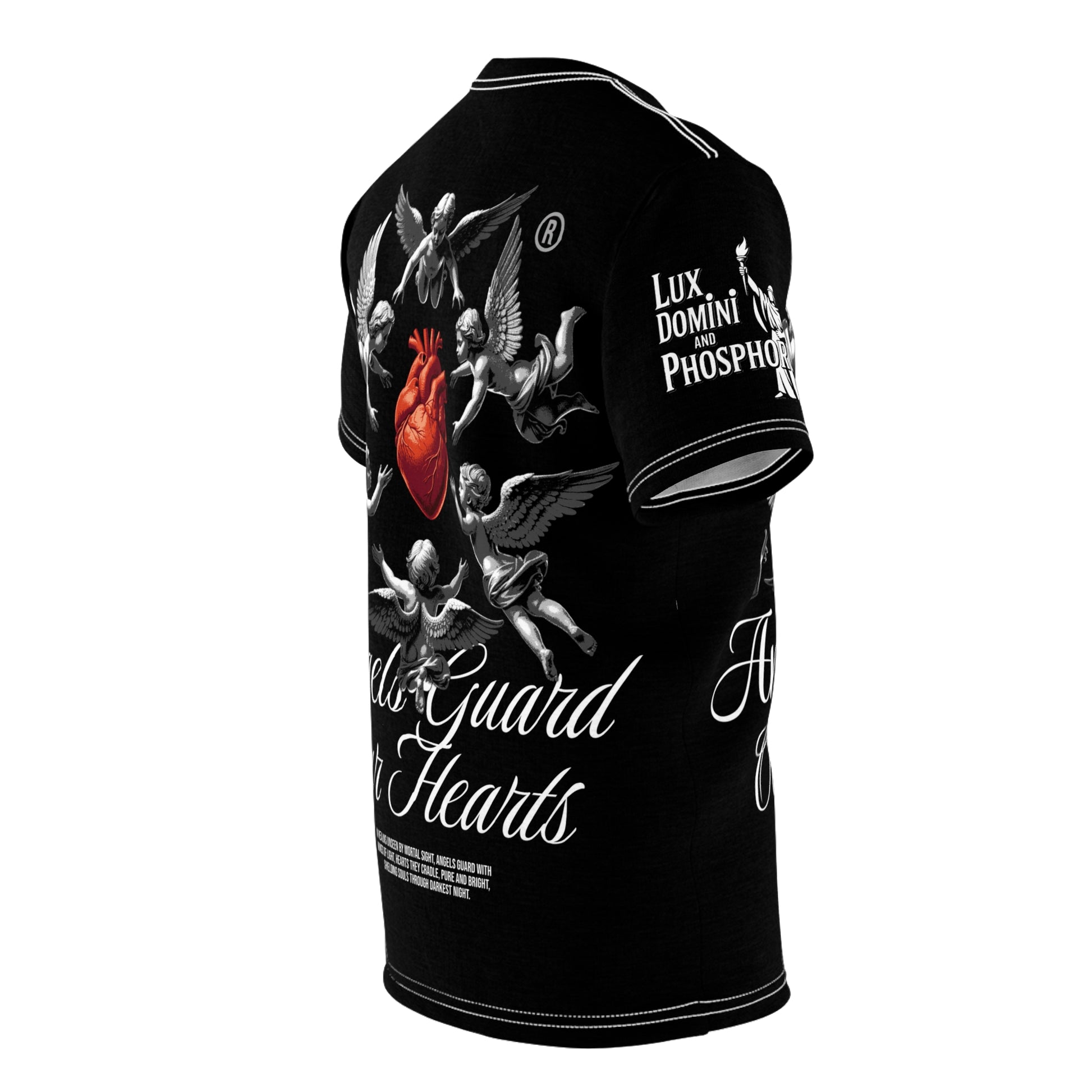 Angels Guard Our Hearts Tee LD&P APPAREL BLACK