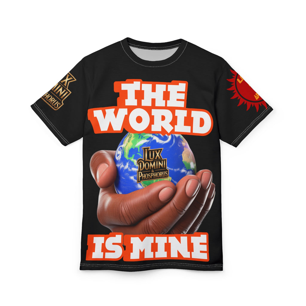 Tee - The World Is Mine Graphic Print Unisex Cut & Sew Tee