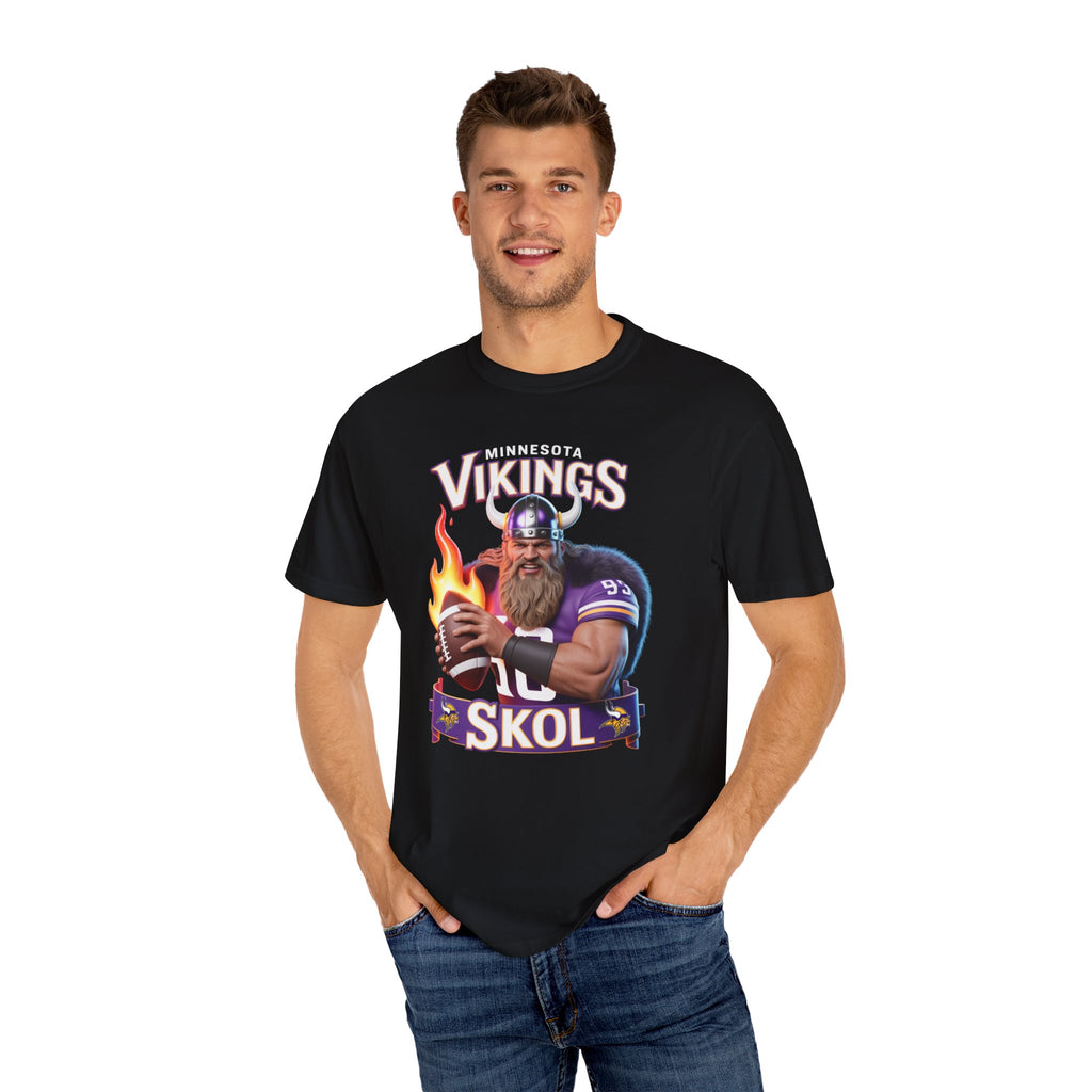 T-Shirt - Minnesota Vikings SKOL Unisex Garment-Dyed Tee