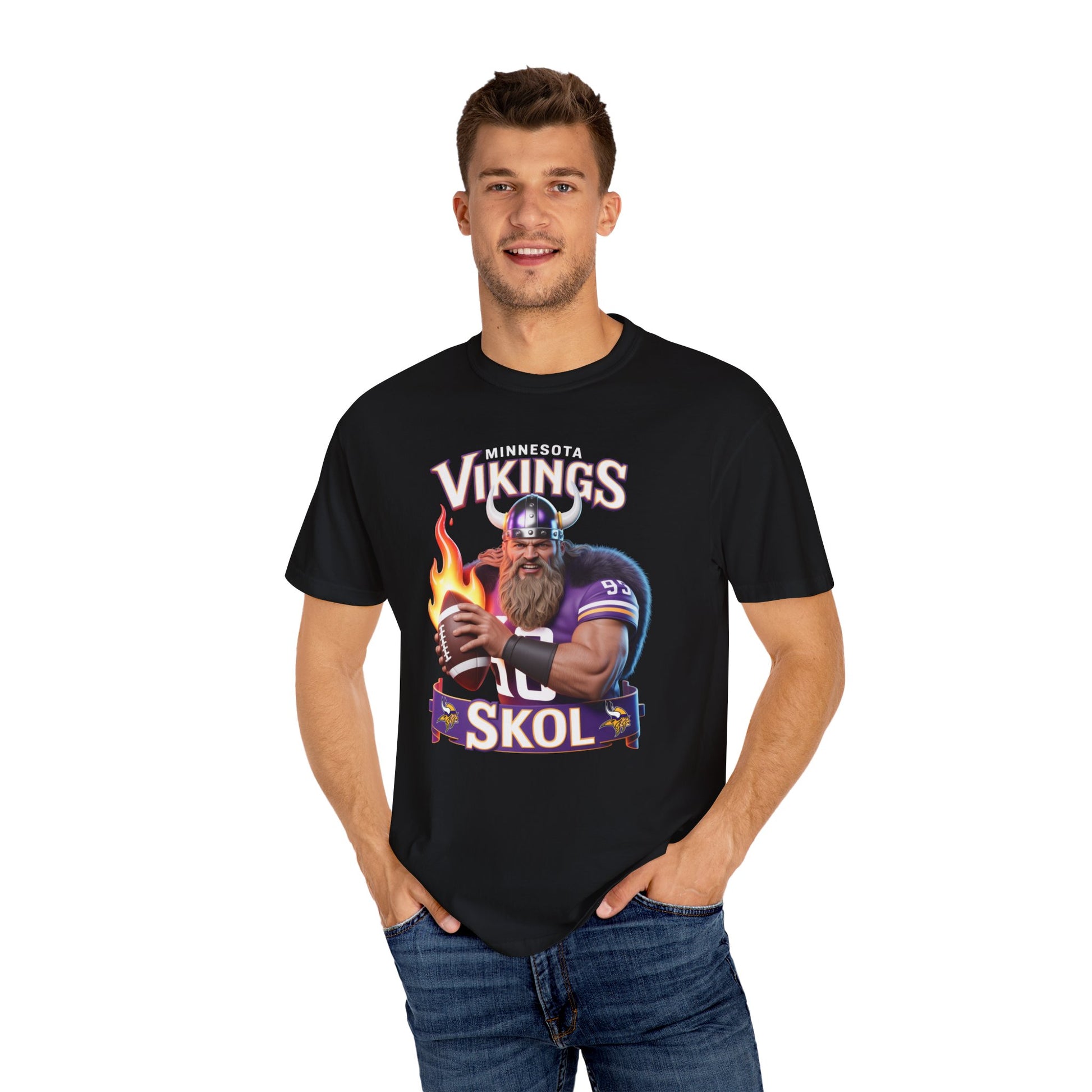T-Shirt - Minnesota Vikings SKOL Unisex Garment-Dyed Tee