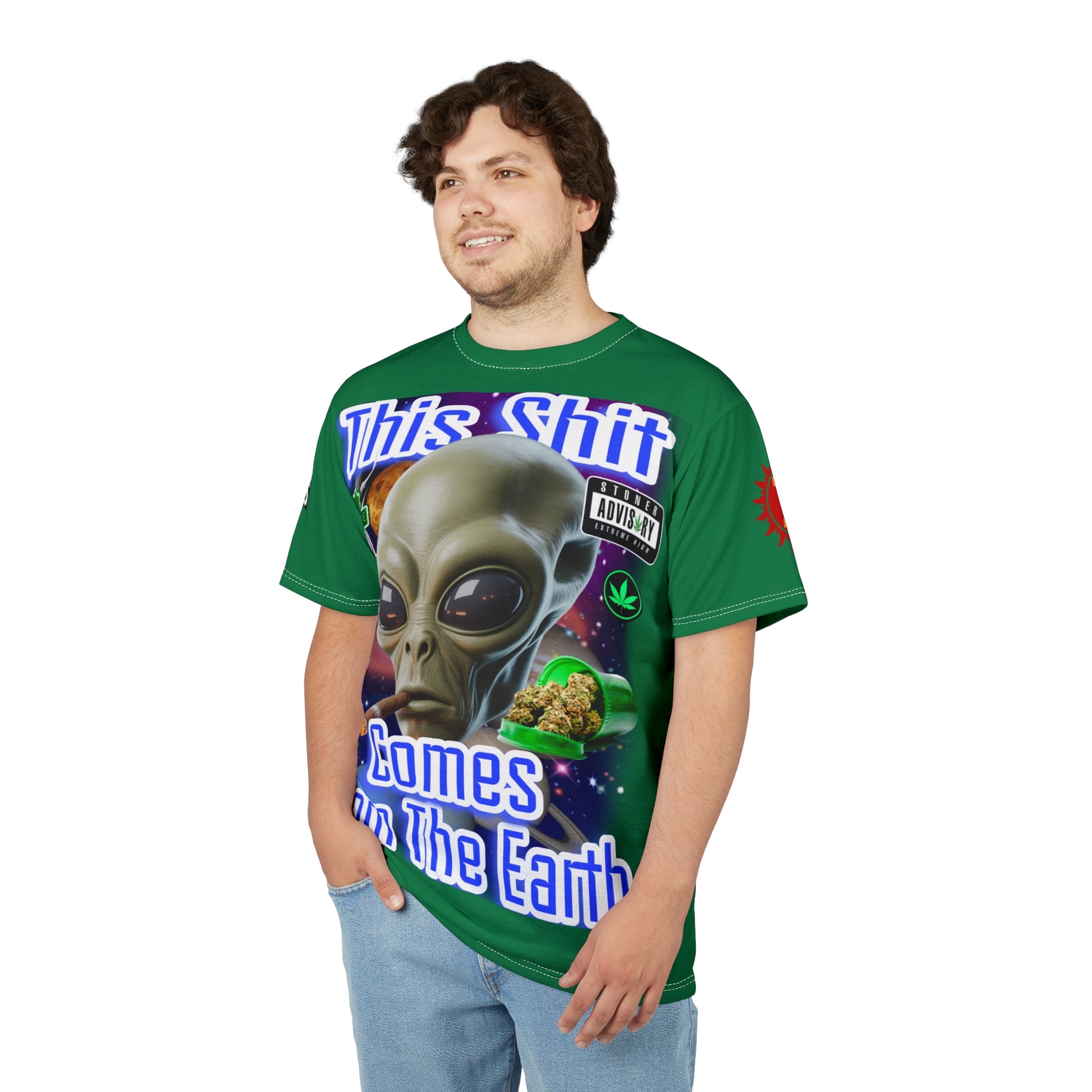 "This Shit Comes From The Earth" LD&P APPAREL Graphic Tee Green