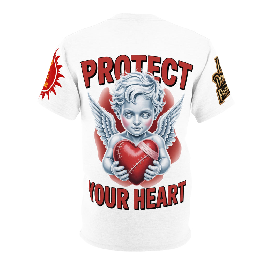 White Unisex Tee - 'protect your heart' LD&P Apparel Design