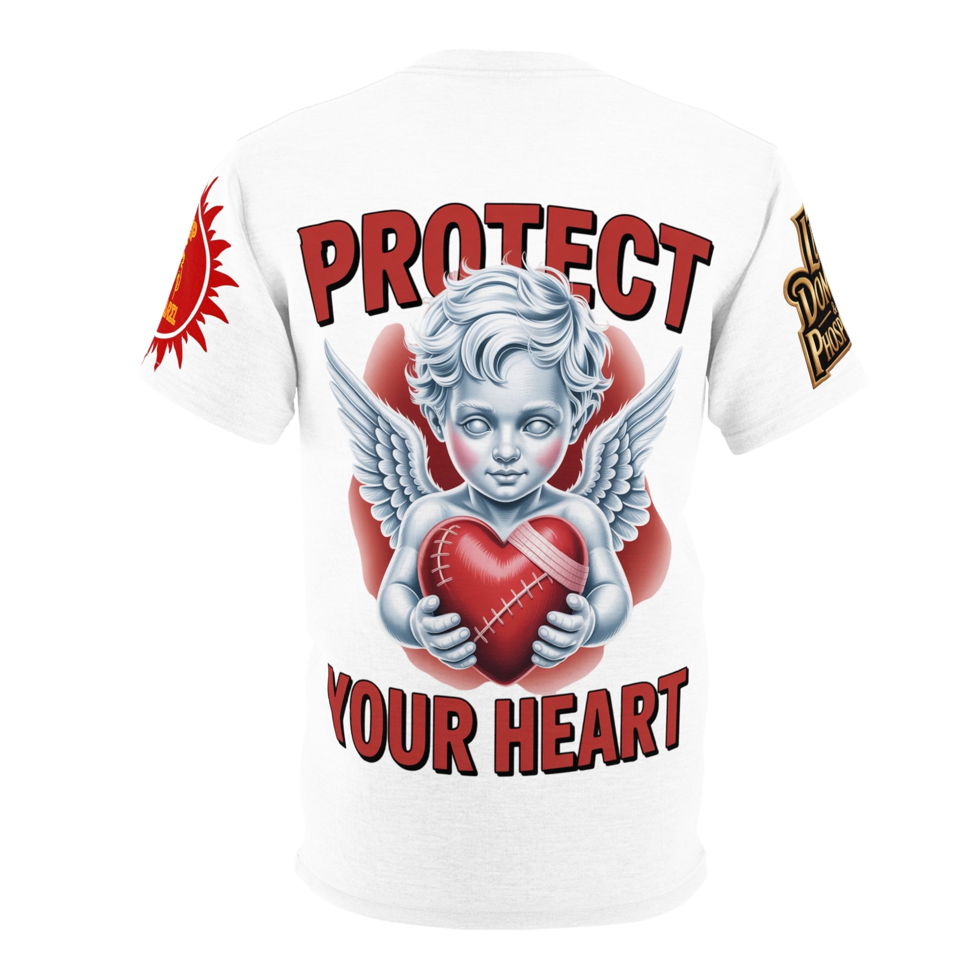 White Unisex Tee - 'protect your heart' LD&P Apparel Design