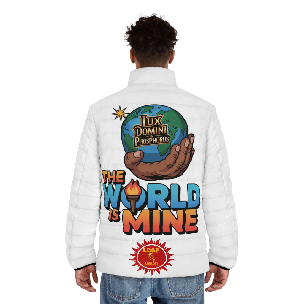 White Puffer Jacket - The World Is Mine LD&P Apparel Design