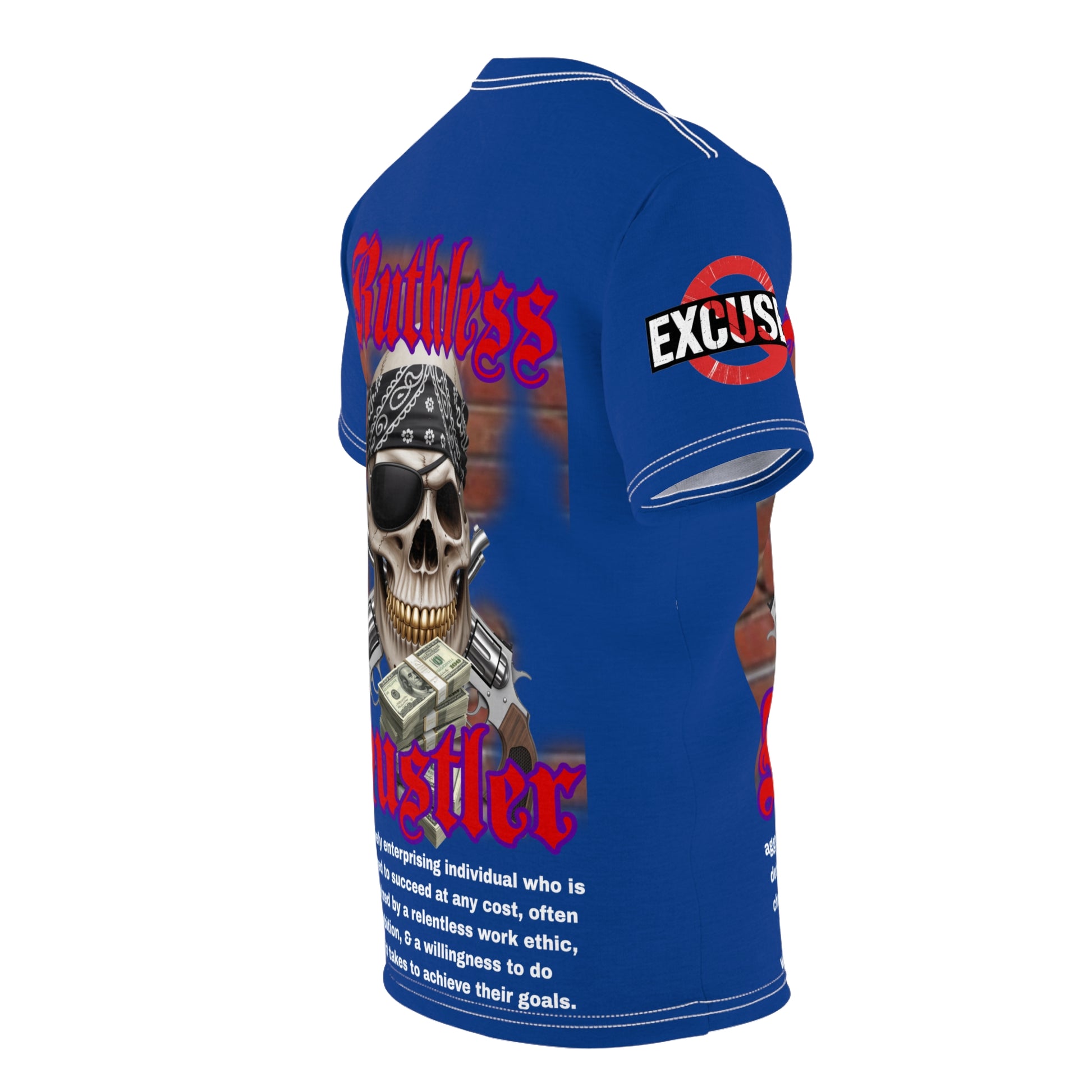 Ruthless Hustler Tee LD&P APPAREL Blue