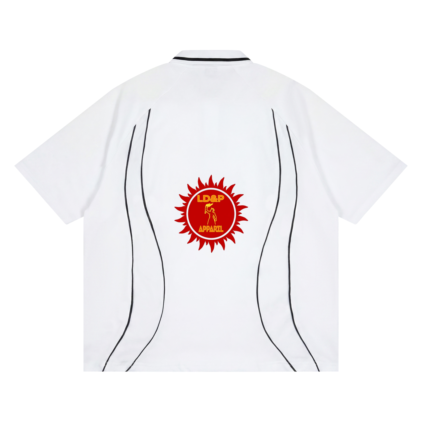 LD&P APPAREL Raglan Piping Polo Shirt