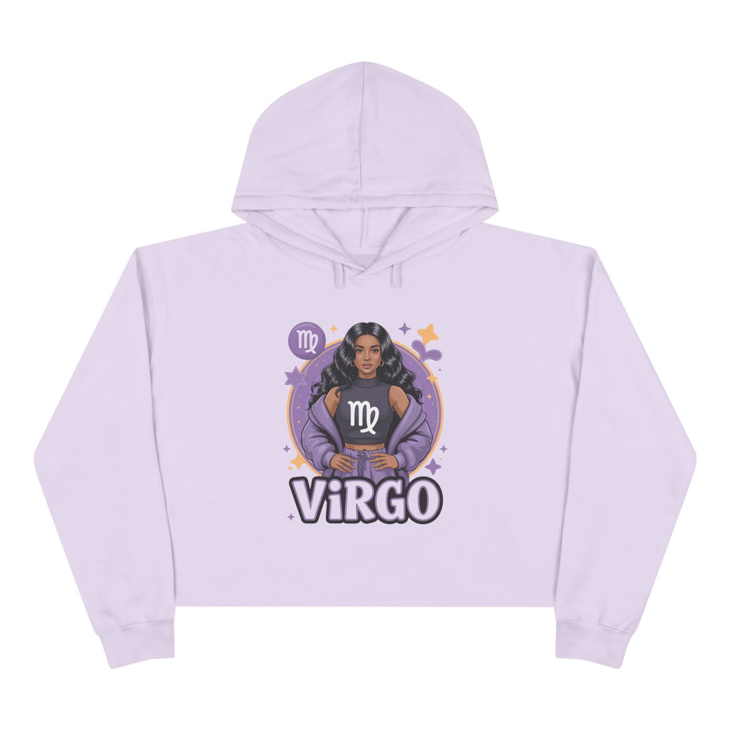 Virgo Zodiac Crop Hoodie