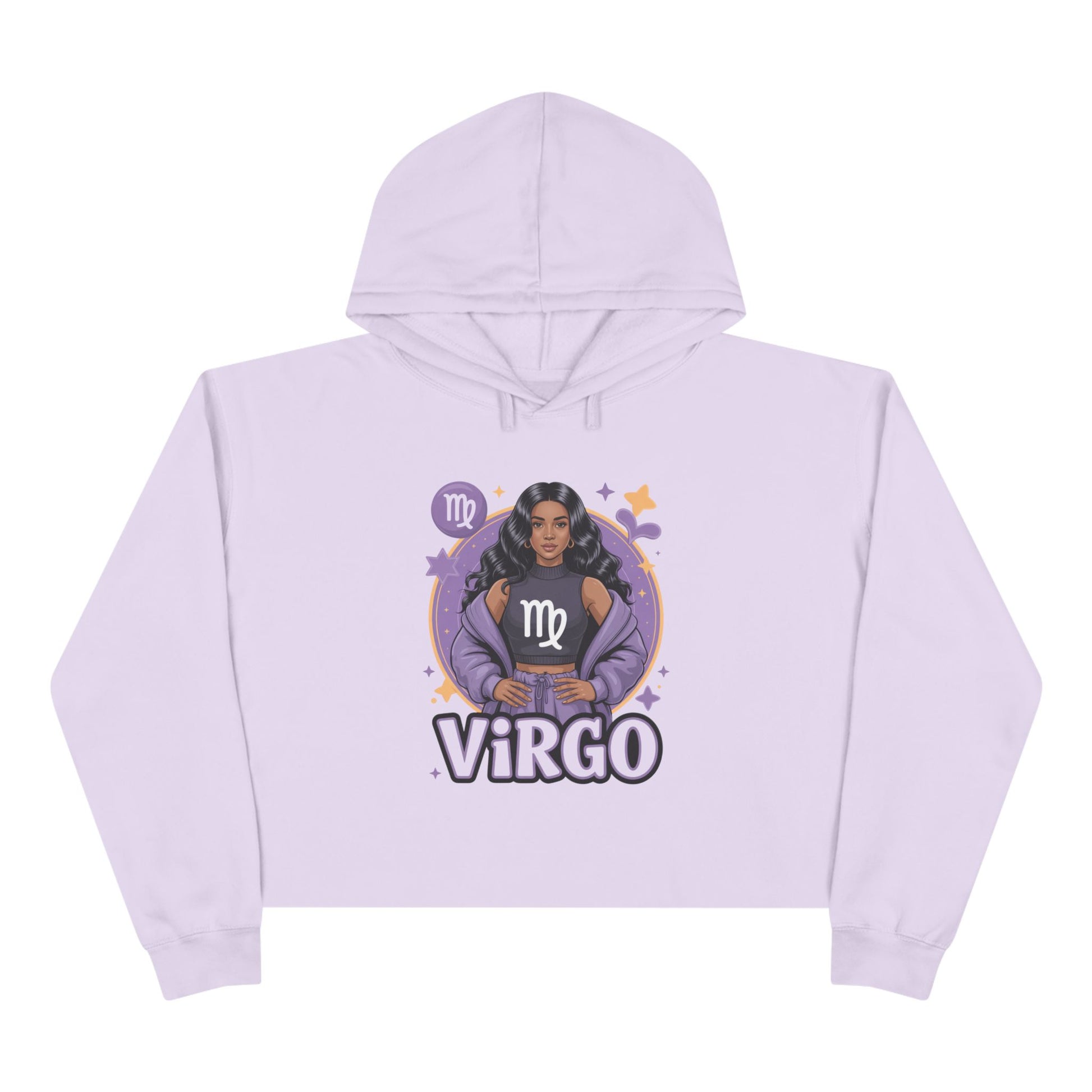 Virgo Zodiac Crop Hoodie