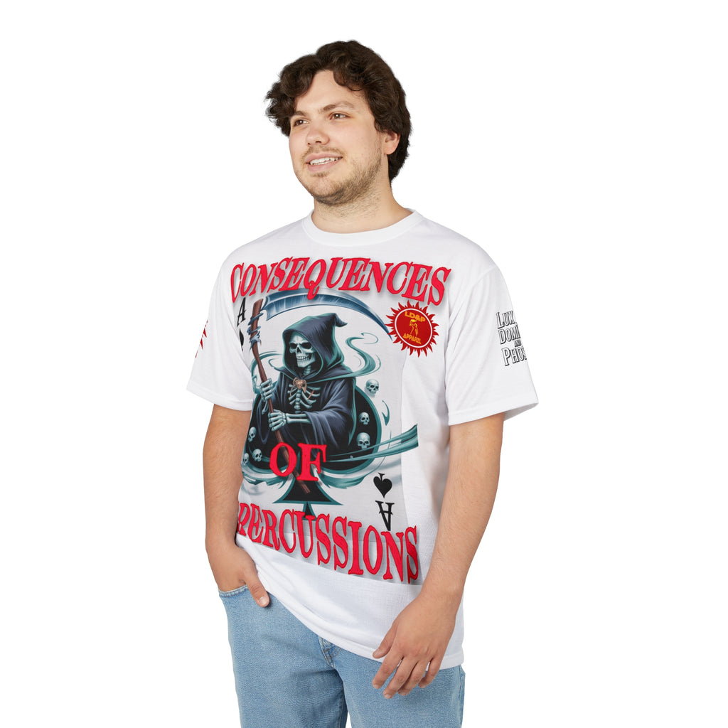 Consequences of Repercussions Graphic Shirt LD&P APPAREL White