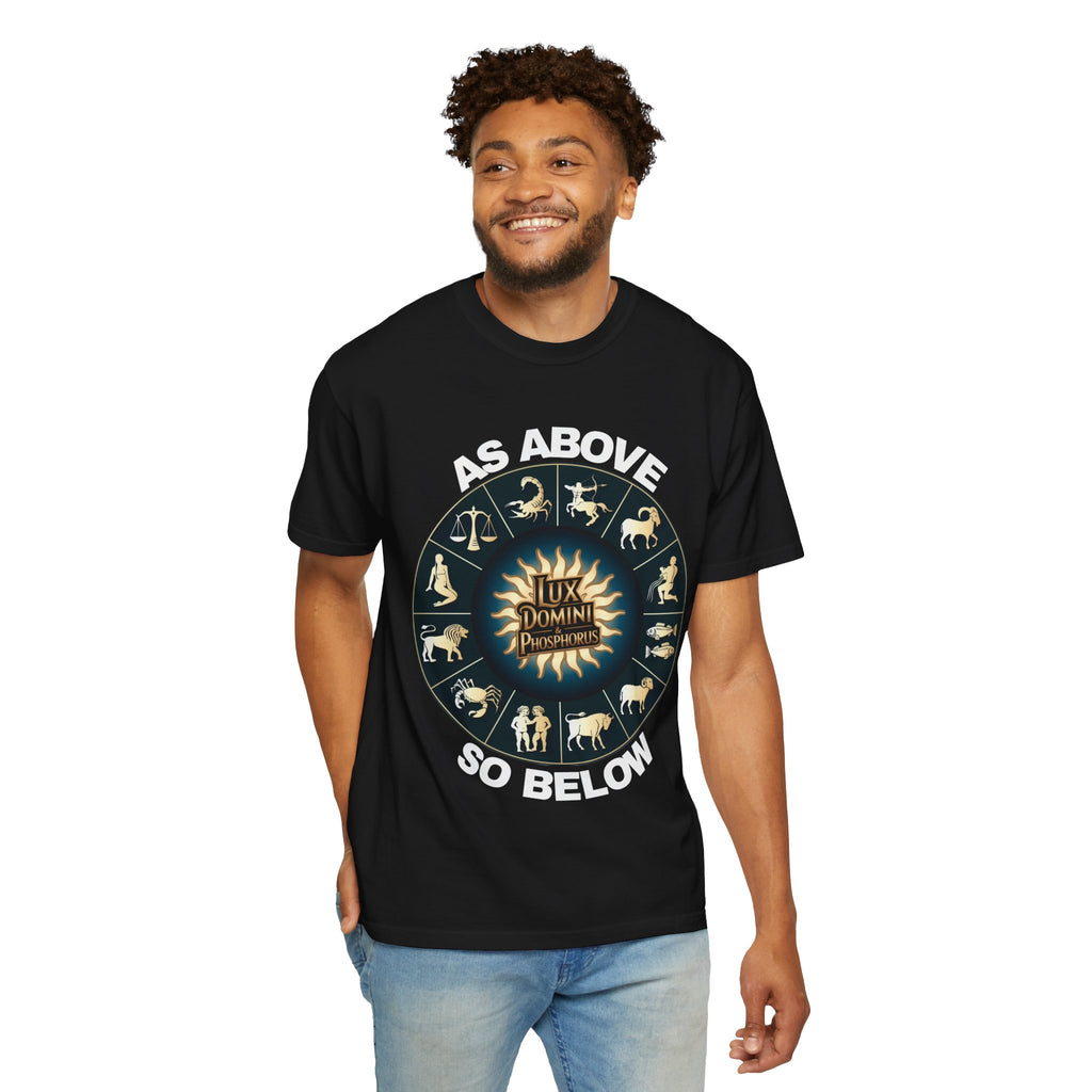 Zodiac Unisex T-Shirt - As above so below design