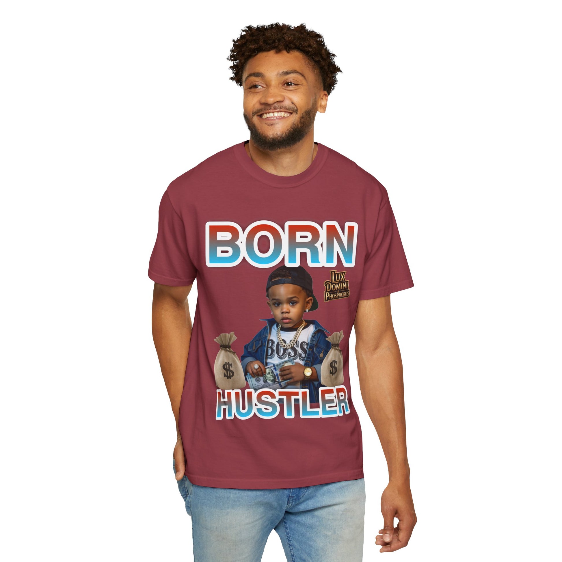 Garment-Dyed T-shirt BORN HUSTLER LD&P APPAREL