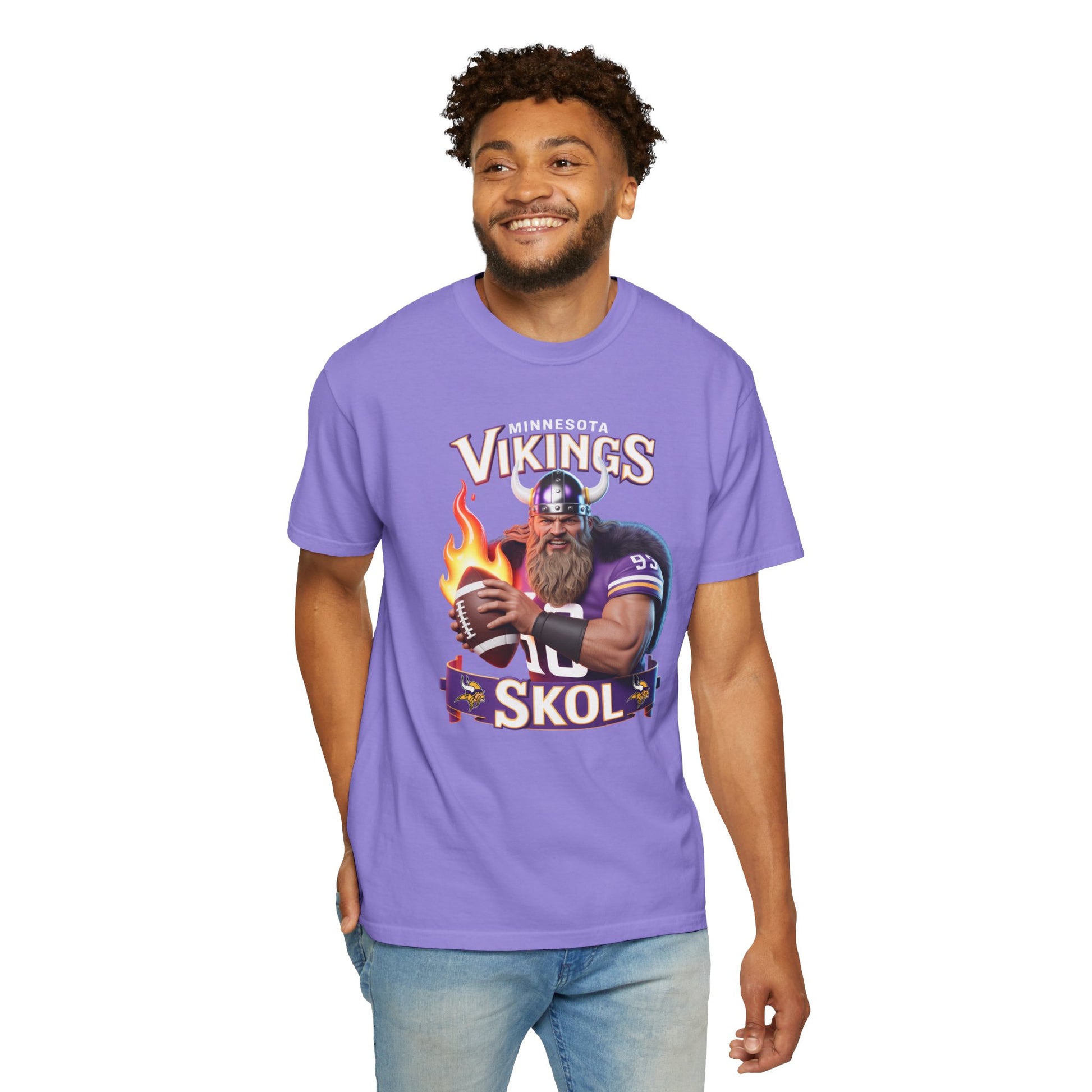 T-Shirt - Minnesota Vikings SKOL Unisex Garment-Dyed Tee