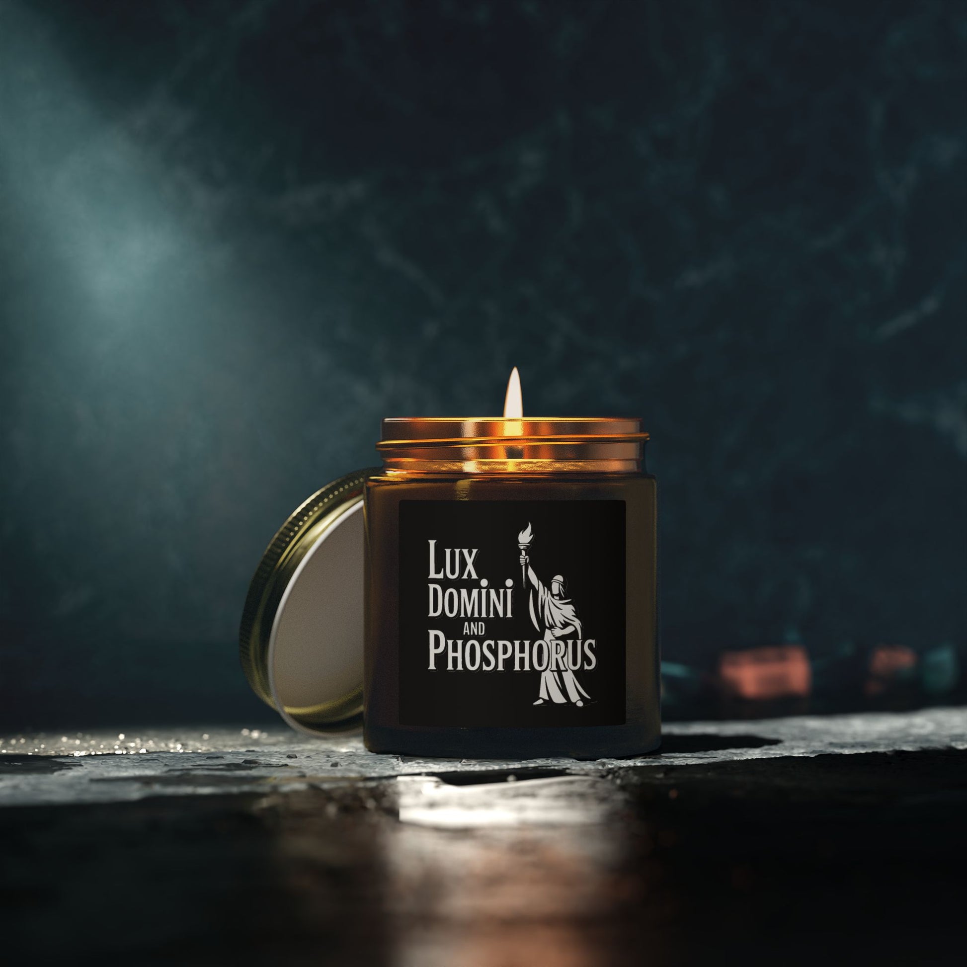 Lux Domini & Phosphorus Coconut Apricot Scented Candle (4oz & 9oz)