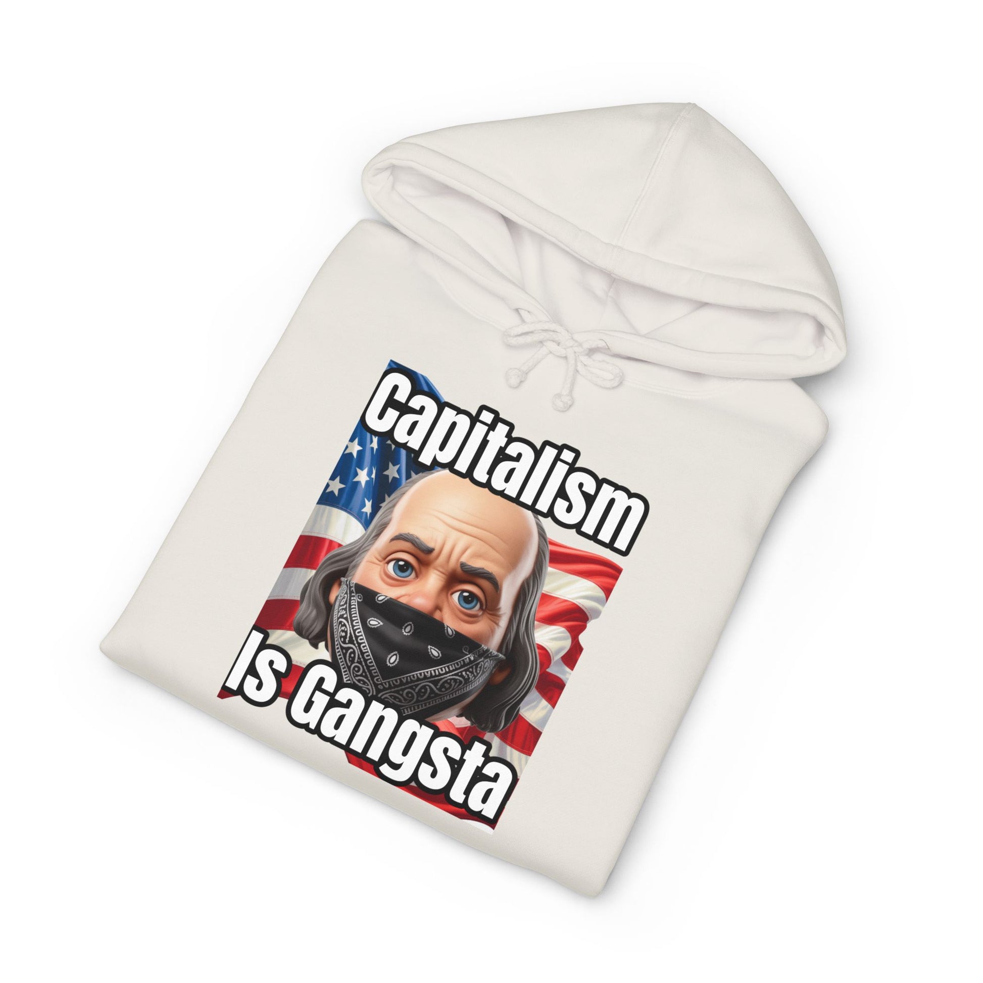 Capitalism is Gangsta Heavyweight Hooded Sweatshirt