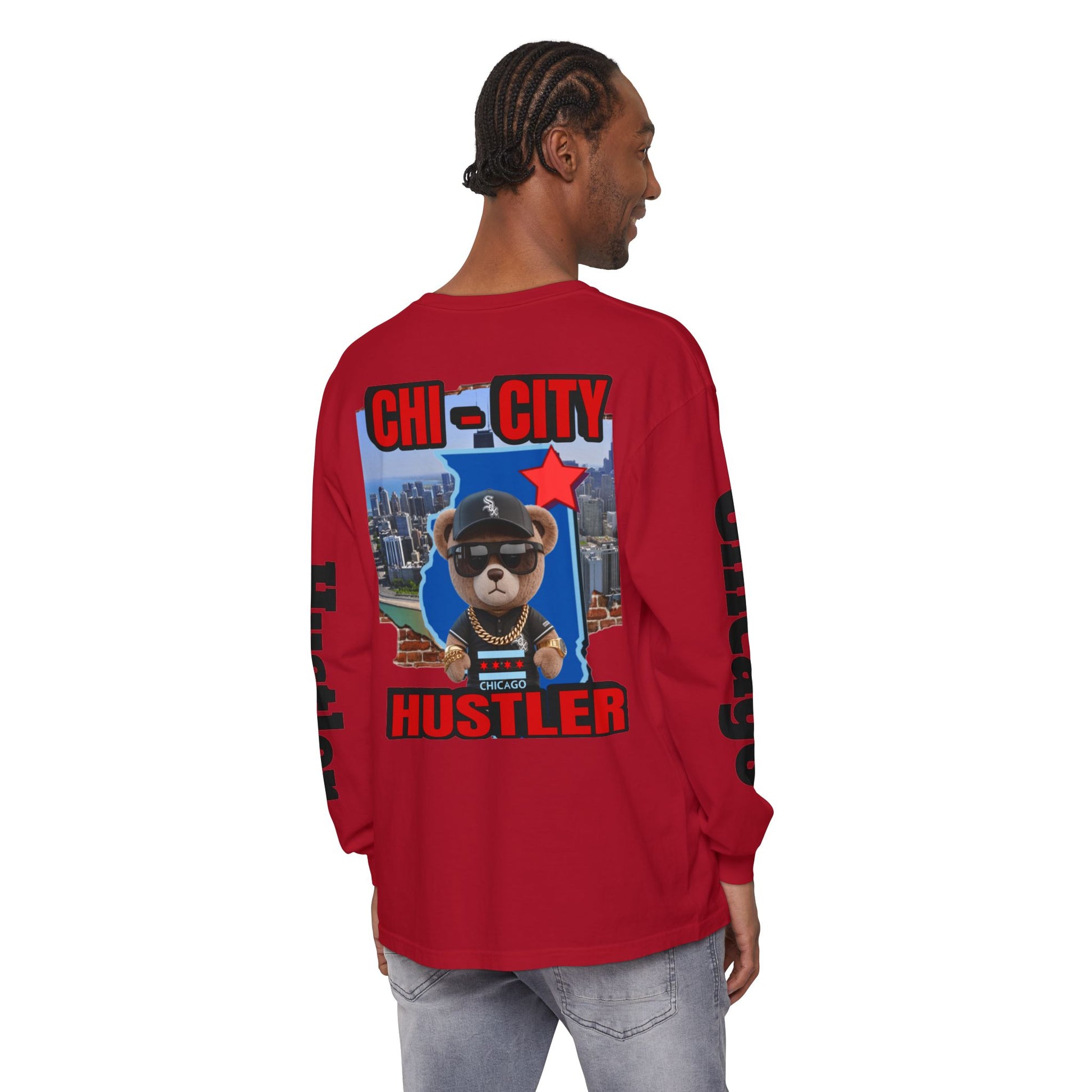 Chi-City Hustler Long Sleeve T-Shirt — LD&P Apparel