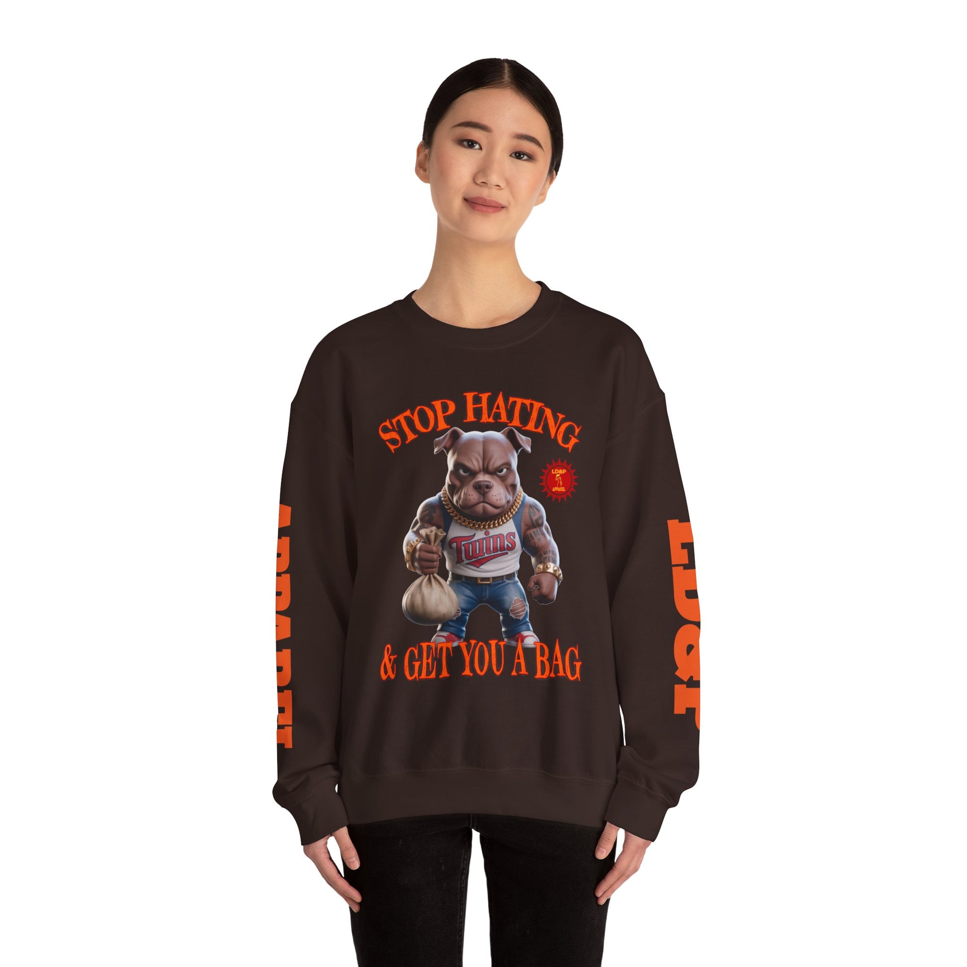 Unisex Sweatshirt Stop Hating LD&P Apparel Design