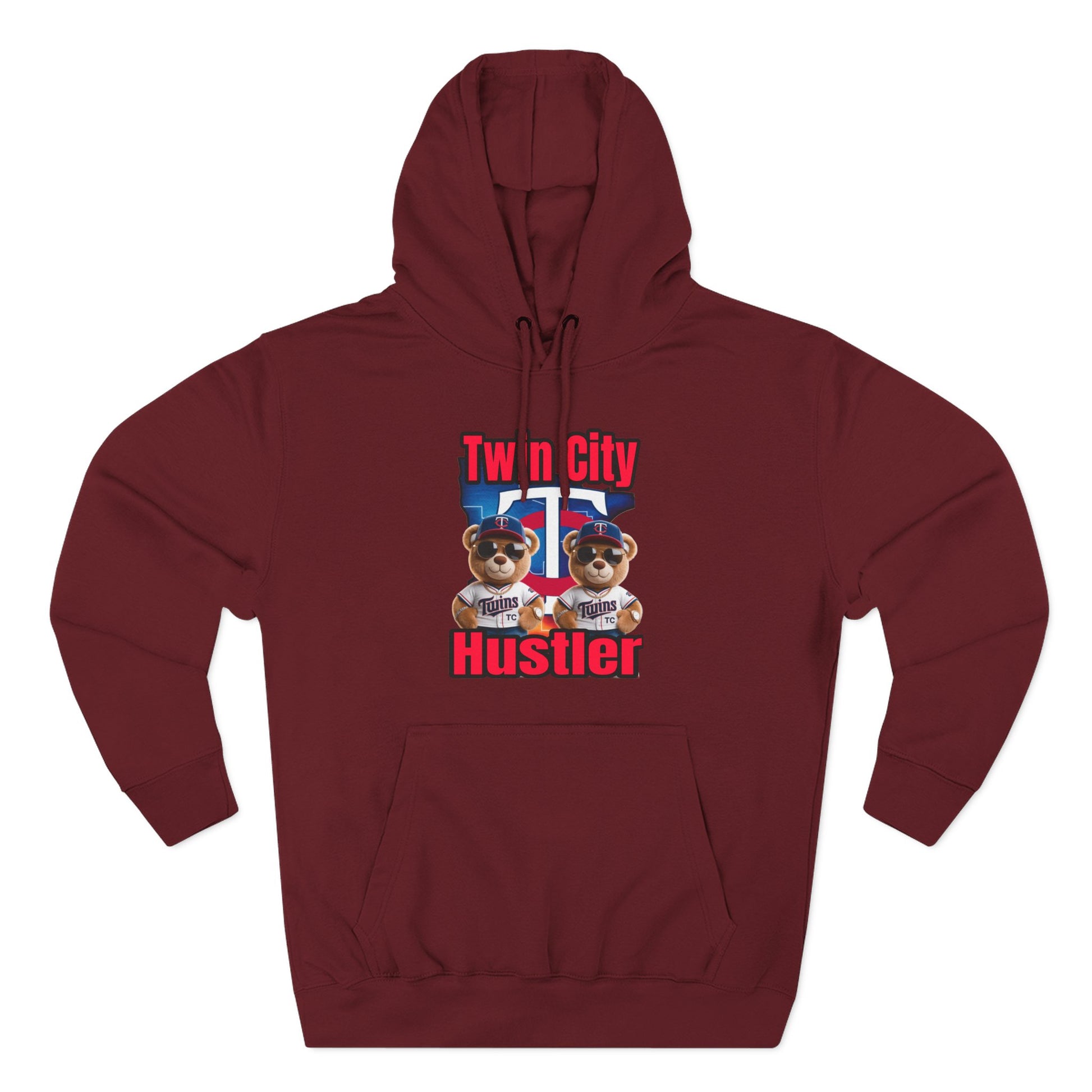 Fleece Hoodie Twin City HUSTLER Design