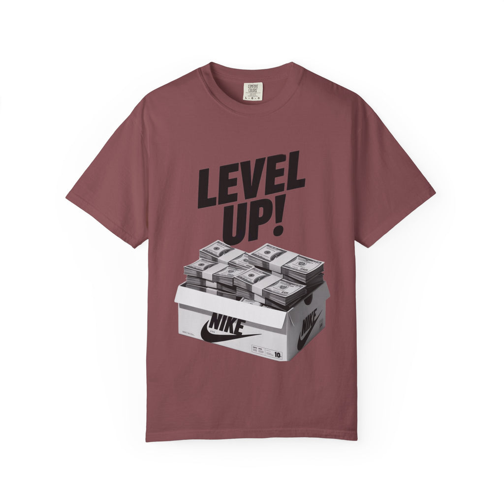 Garment-Dyed T-shirt Level Up Design