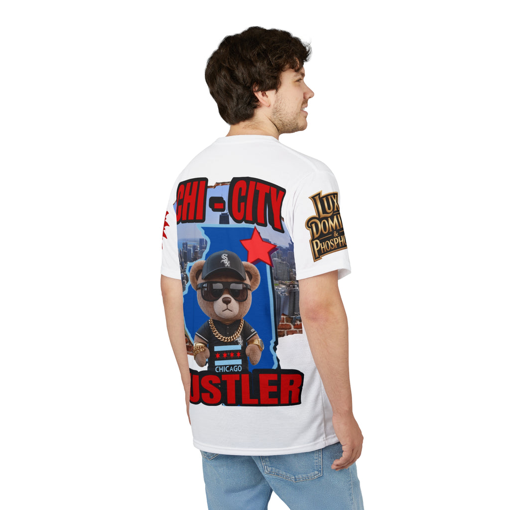 Chi-City Hustler Cut & Sew Tee — LD&P Apparel white