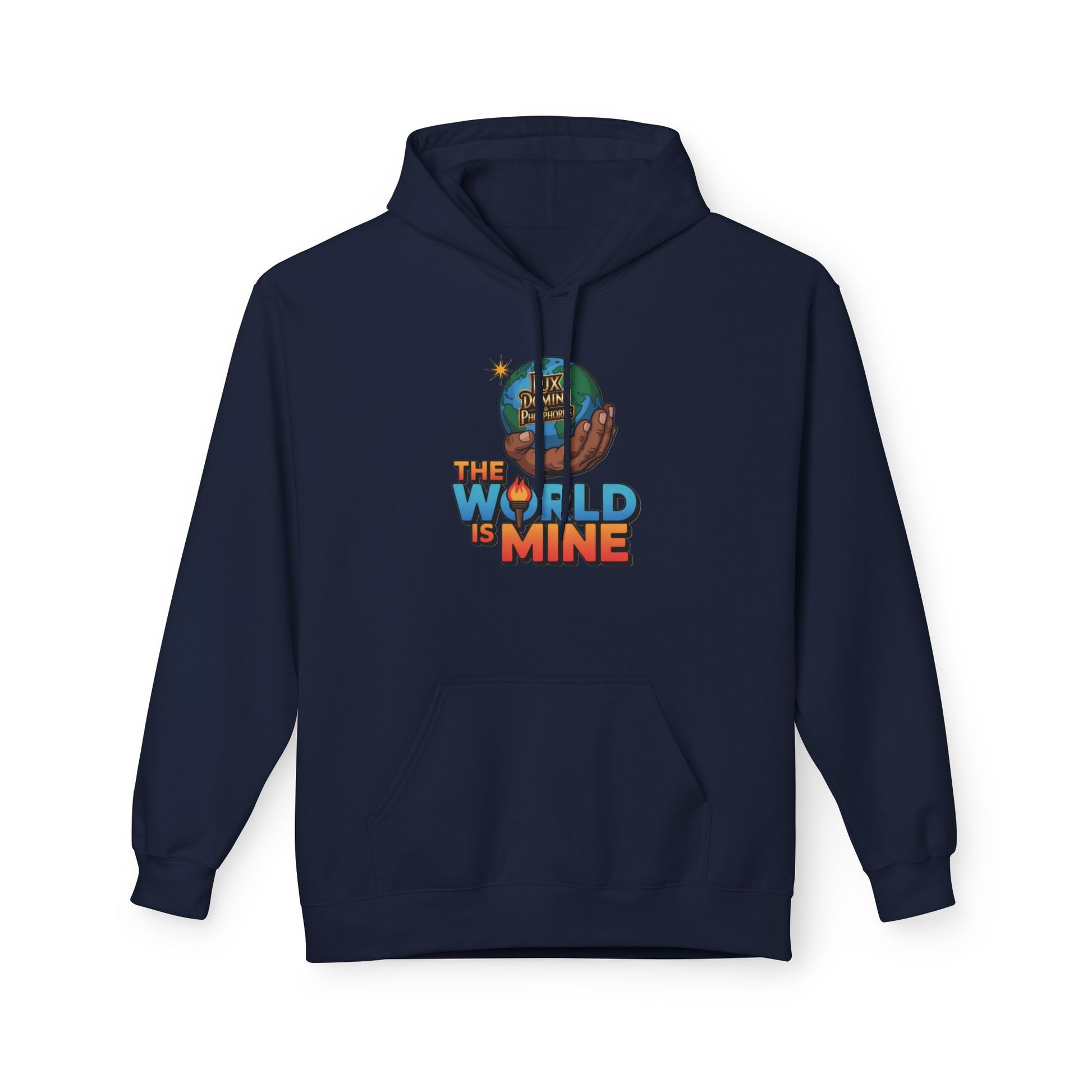 Hoodie Lux Domini and Phosphorus Design The World is Mine