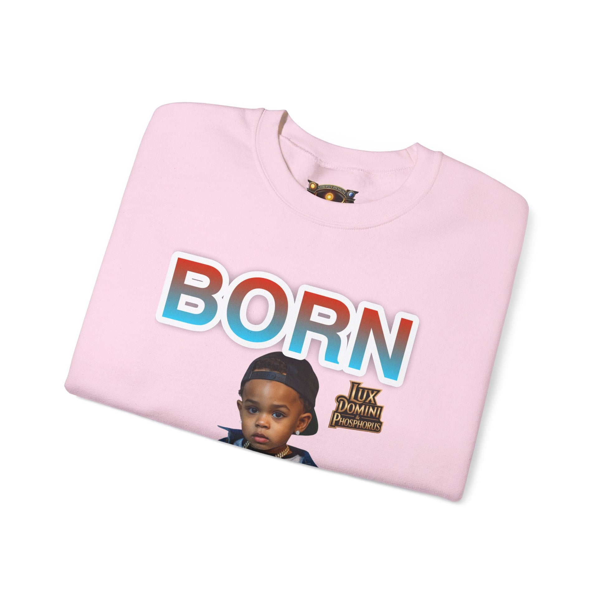 Crewneck Sweatshirt - Born Hustler LD&P Apparel