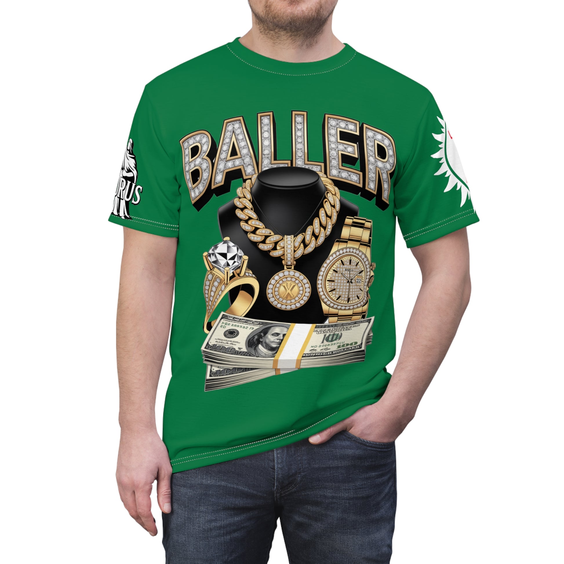 Baller  Unisex Tee - LD&P Apparel Design green