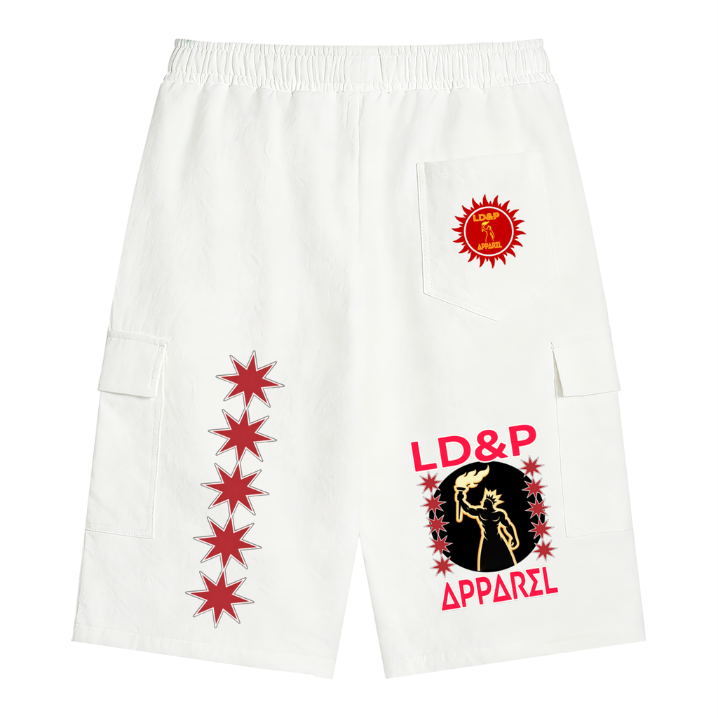 LD&P  APPAREL  Drawstring Cargo Shorts