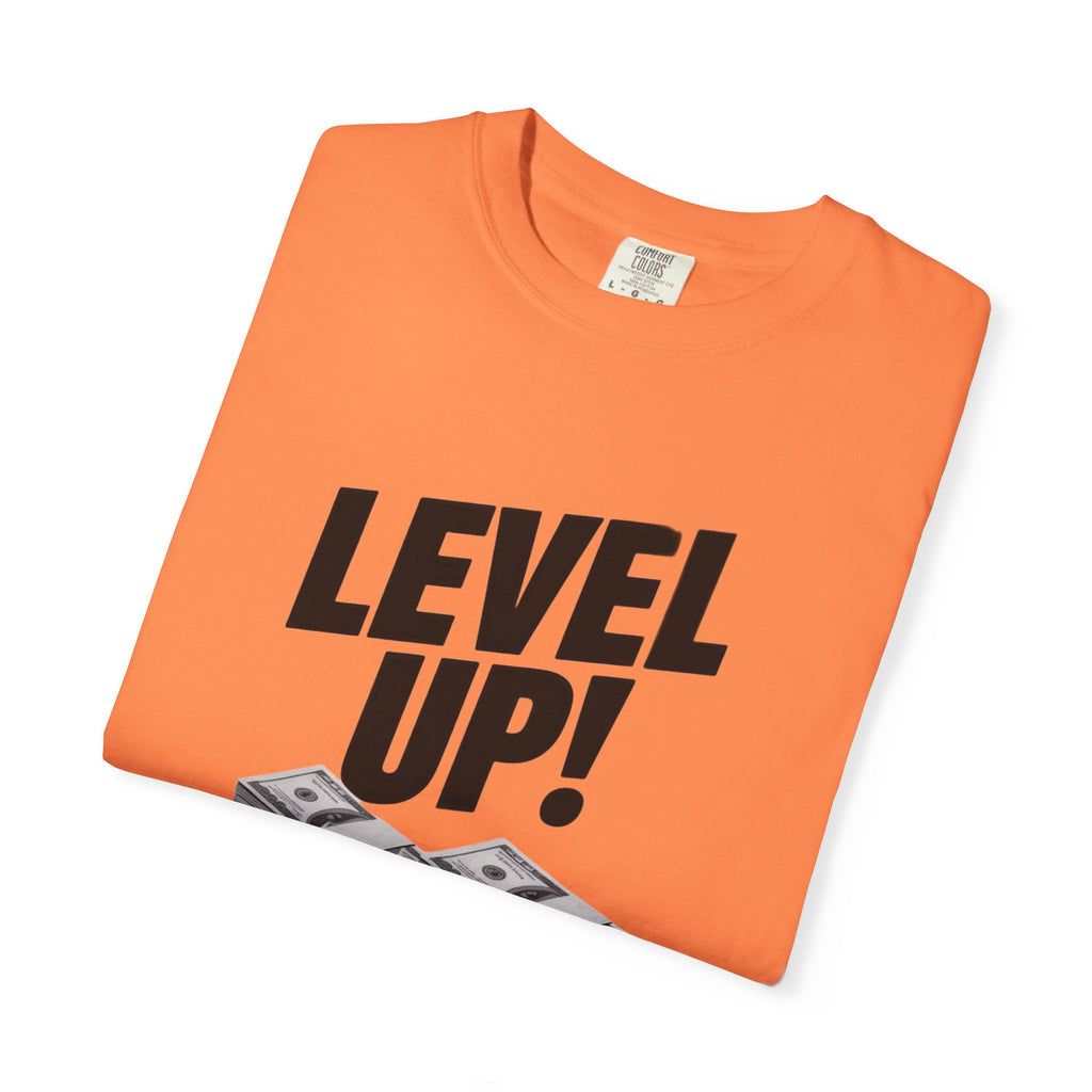 Garment-Dyed T-shirt Level Up Design