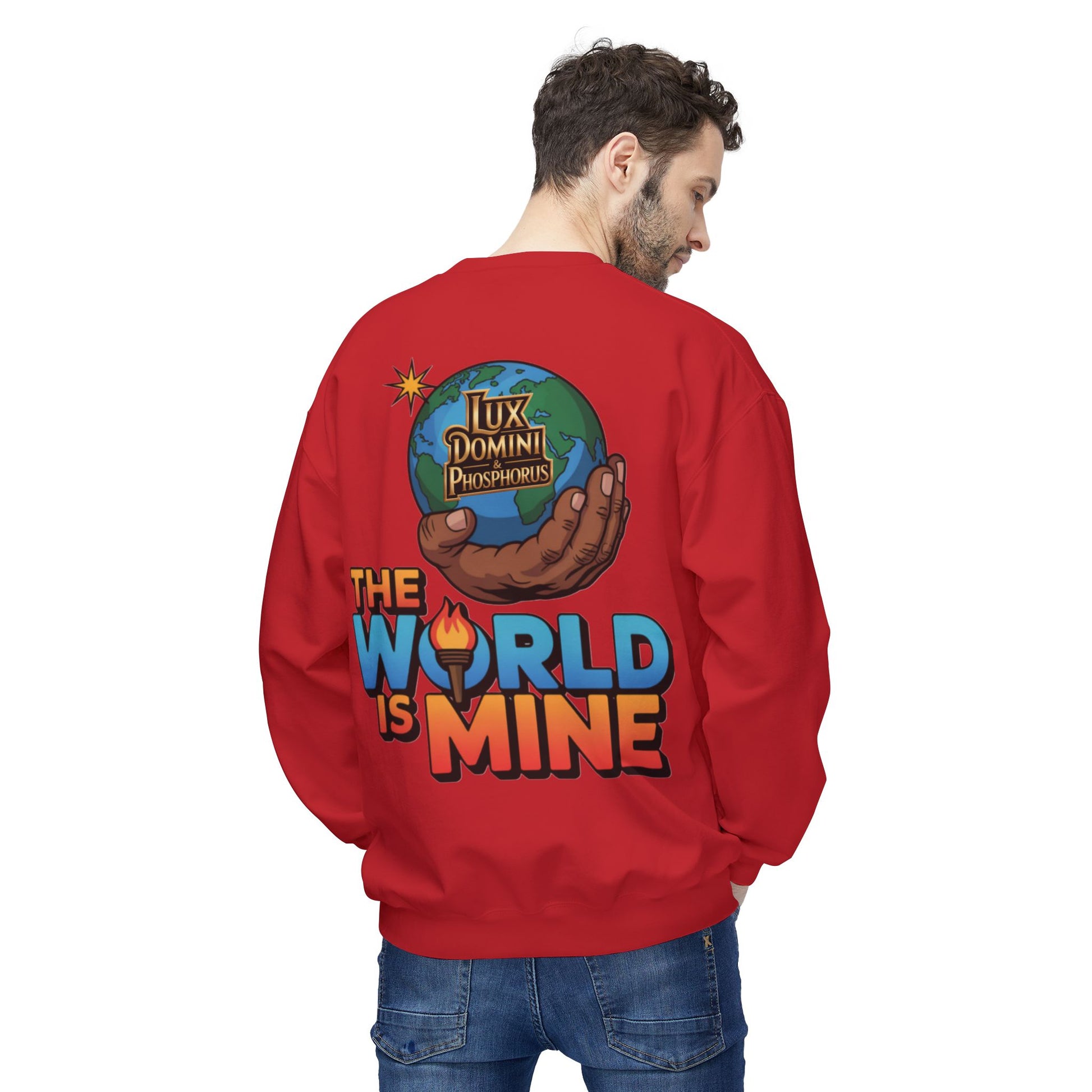 "The World Is Mine"  Design 2 Crewneck Sweatshirt