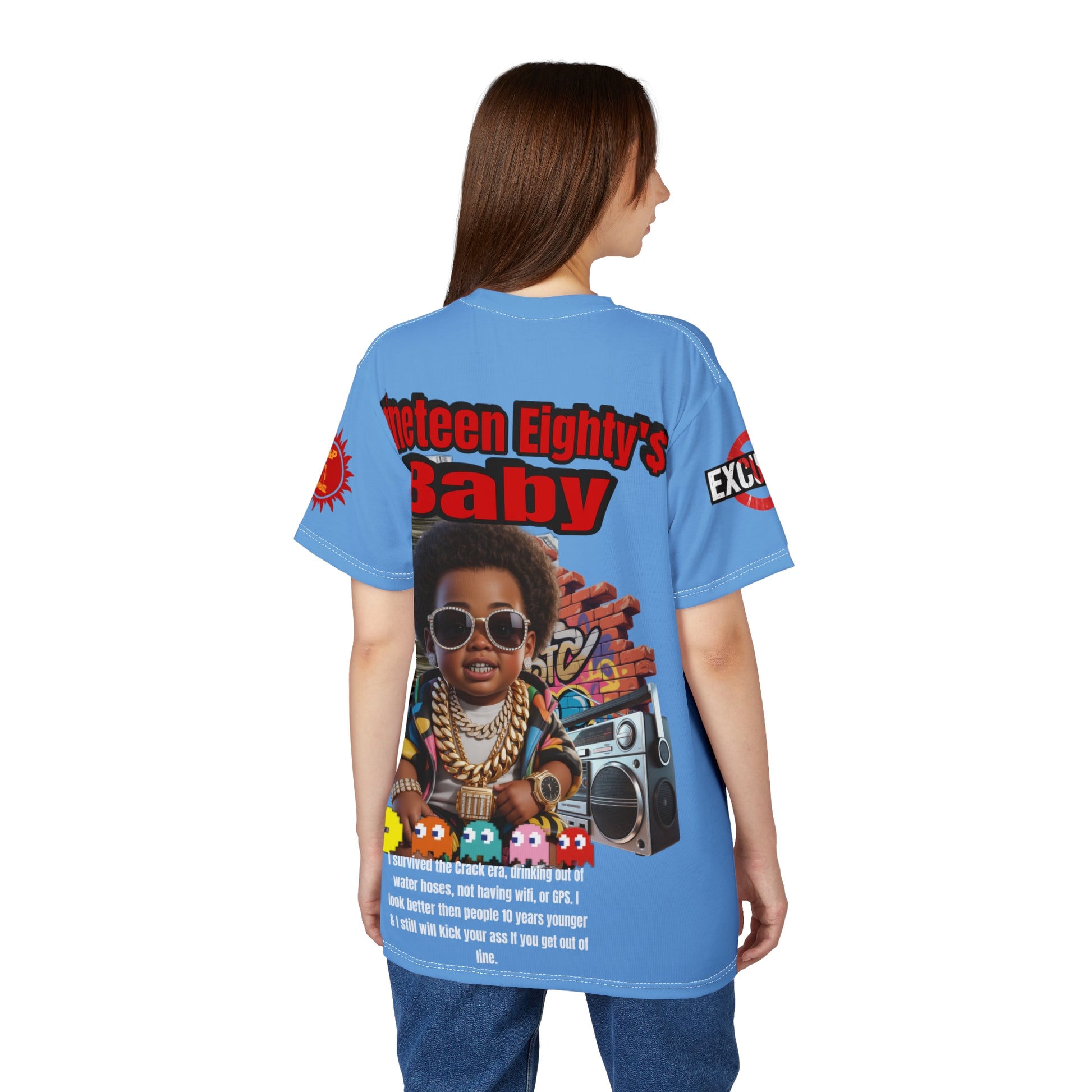 Nineteen Eighty's Baby Graphic Tee LD&P APPAREL Light Blue