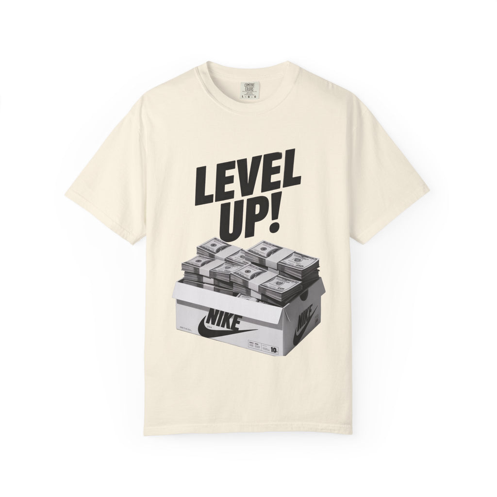 Garment-Dyed T-shirt Level Up Design