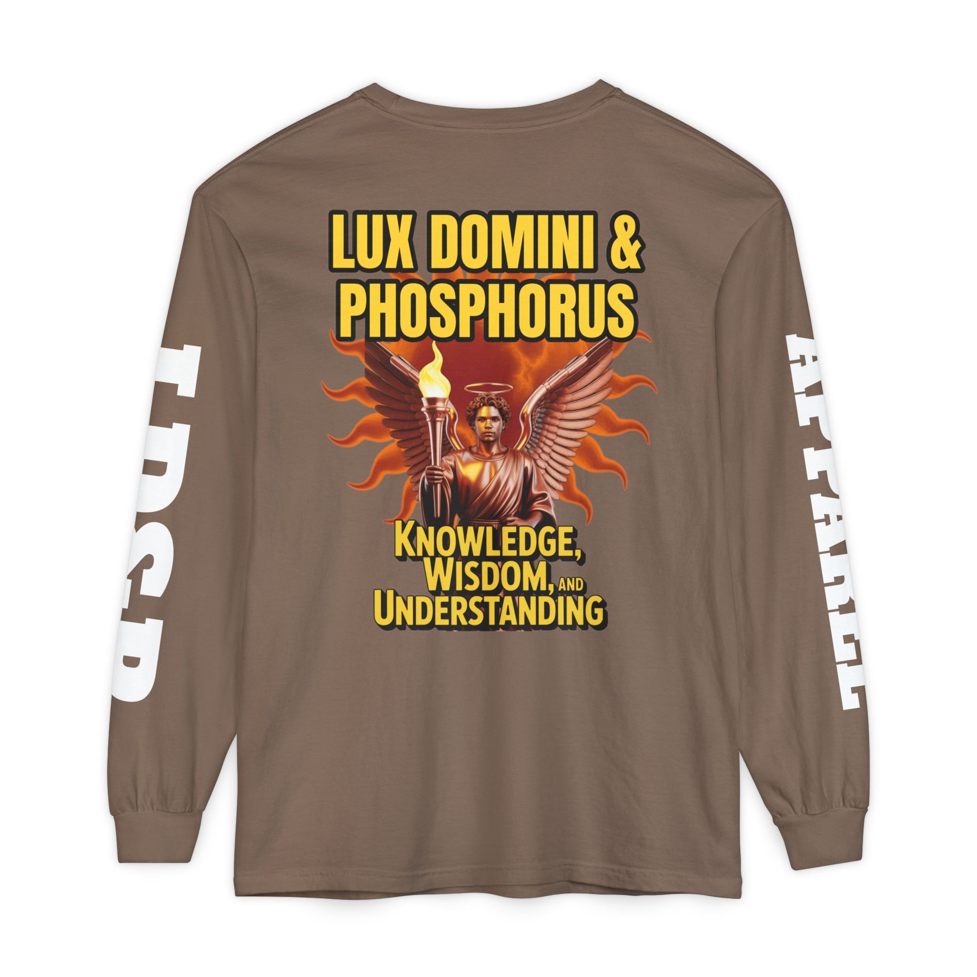 Long Sleeve T-Shirt LD&P Apparel Knowledge Wisdom Understanding Design