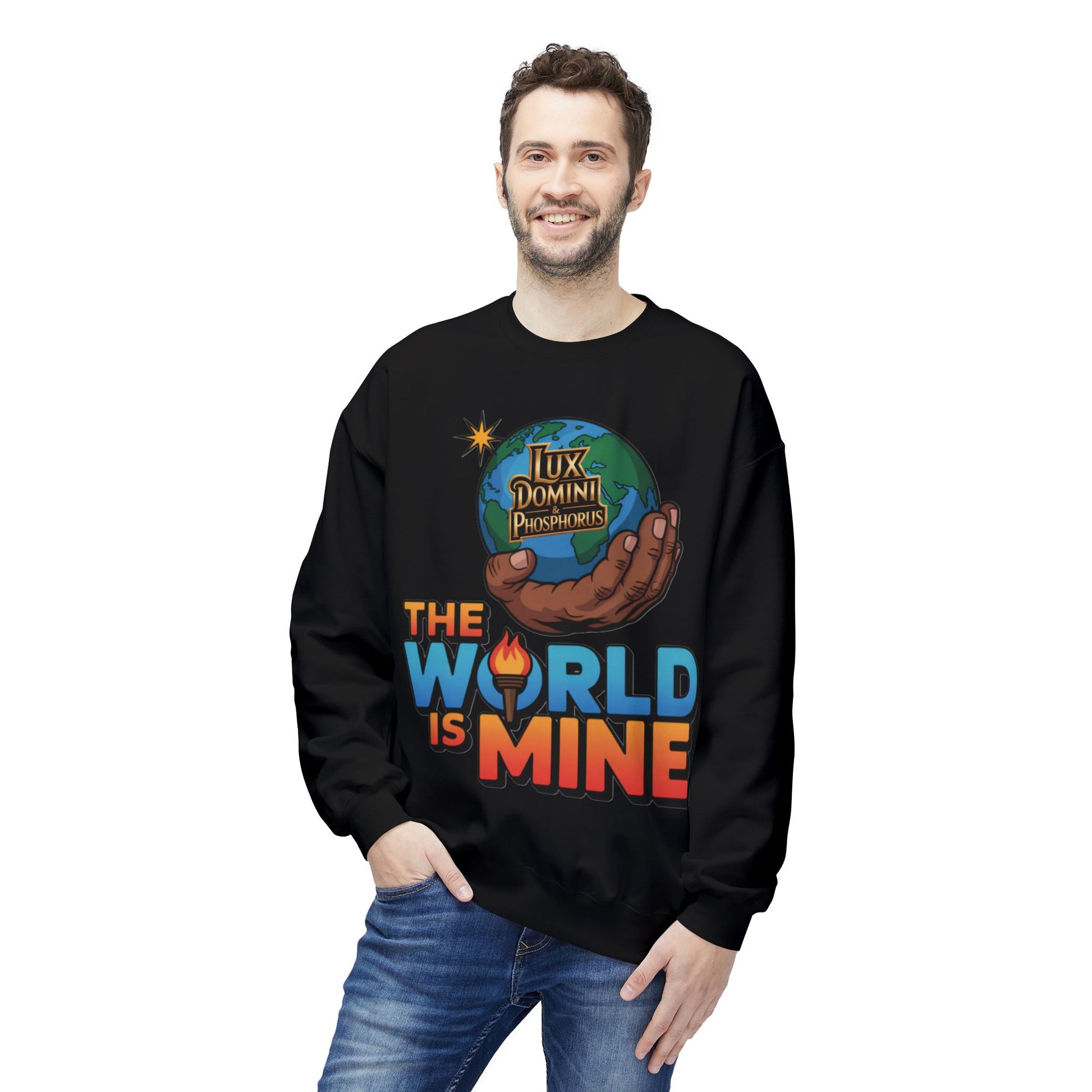 "The World Is Mine"  Design 2 Crewneck Sweatshirt