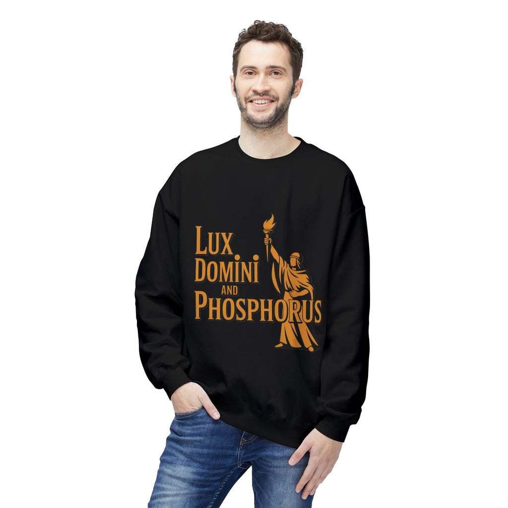 "Lux Domini and Phosphorus" crew-neck sweatshirt