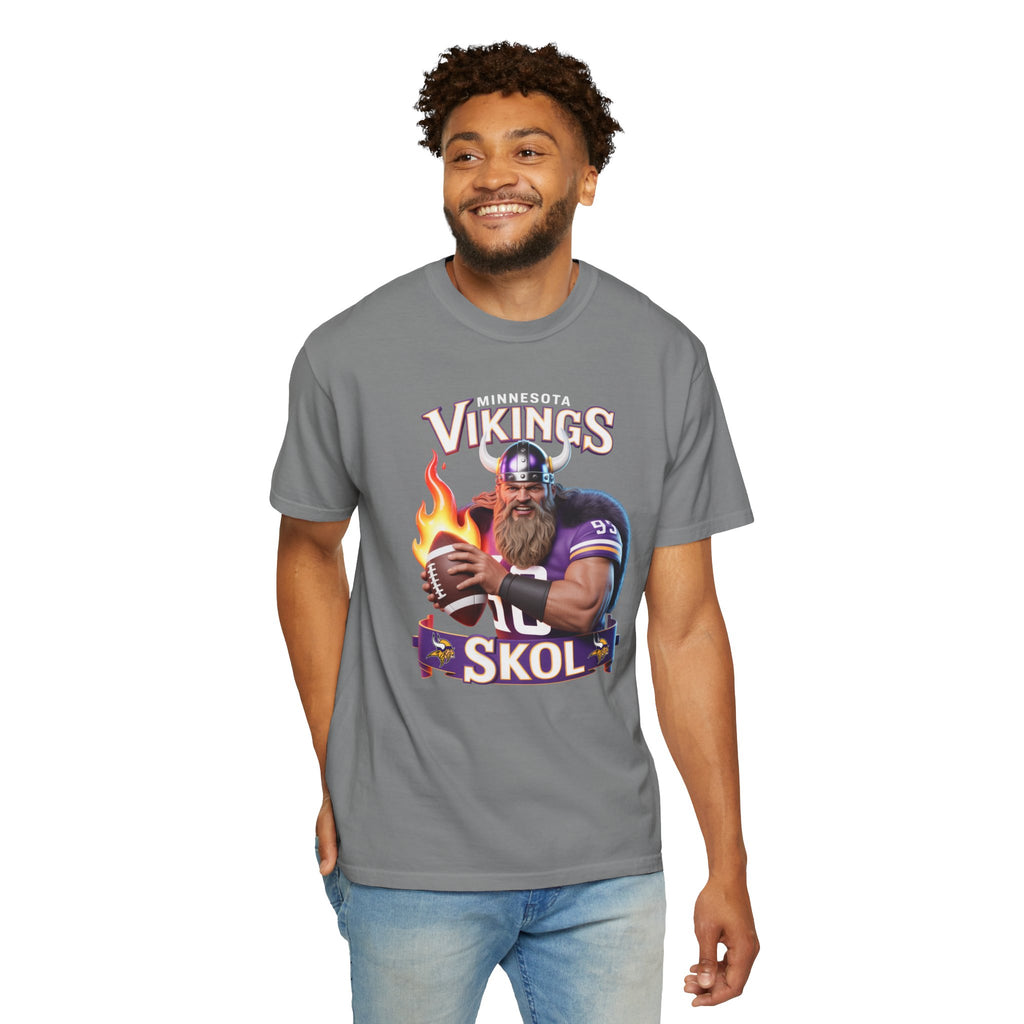 T-Shirt - Minnesota Vikings SKOL Unisex Garment-Dyed Tee