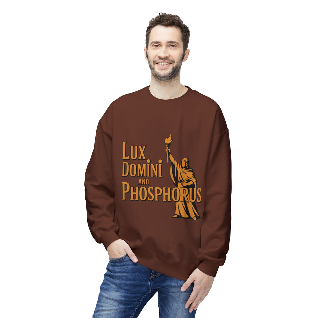 "Lux Domini and Phosphorus" crew-neck sweatshirt
