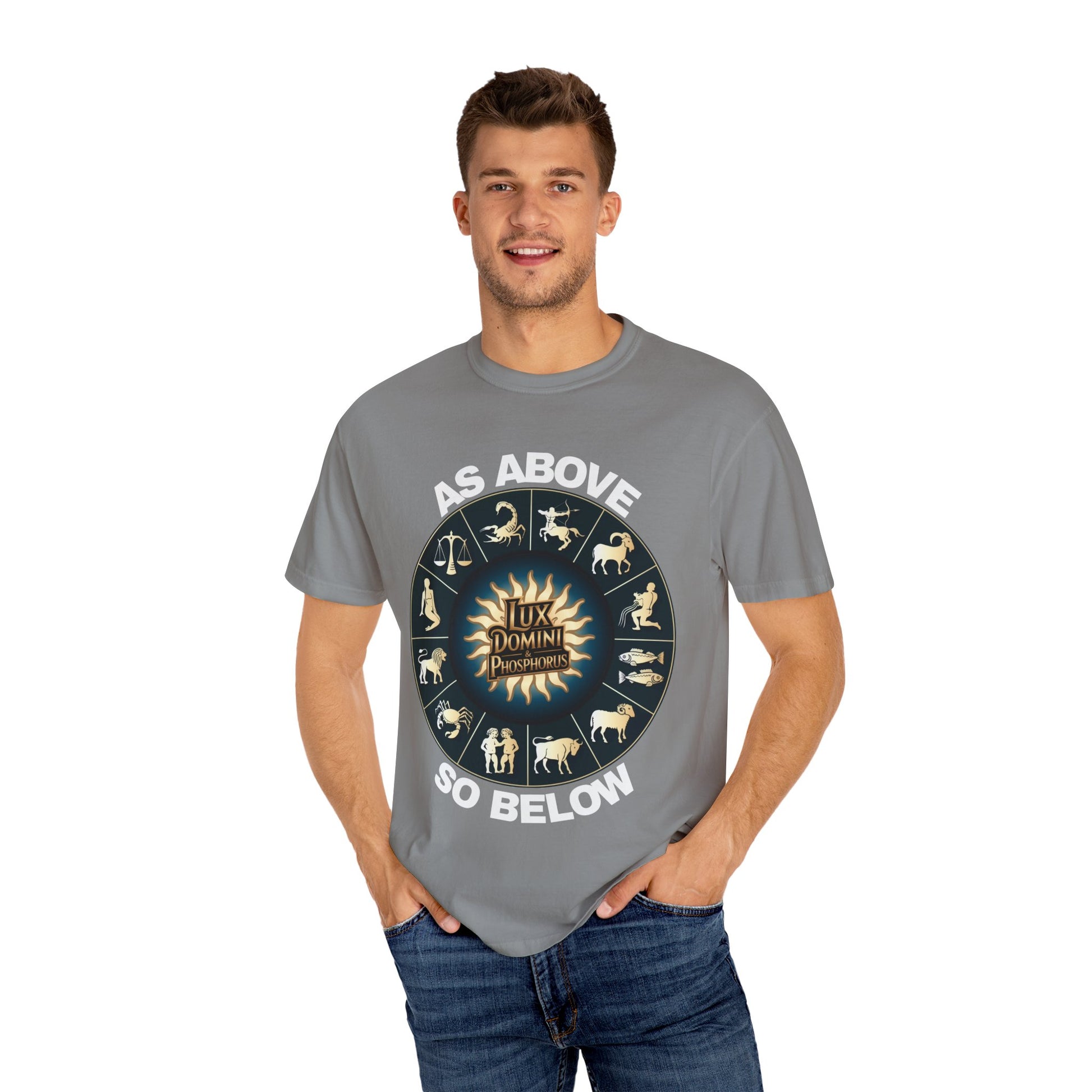 Zodiac Unisex T-Shirt - As above so below design
